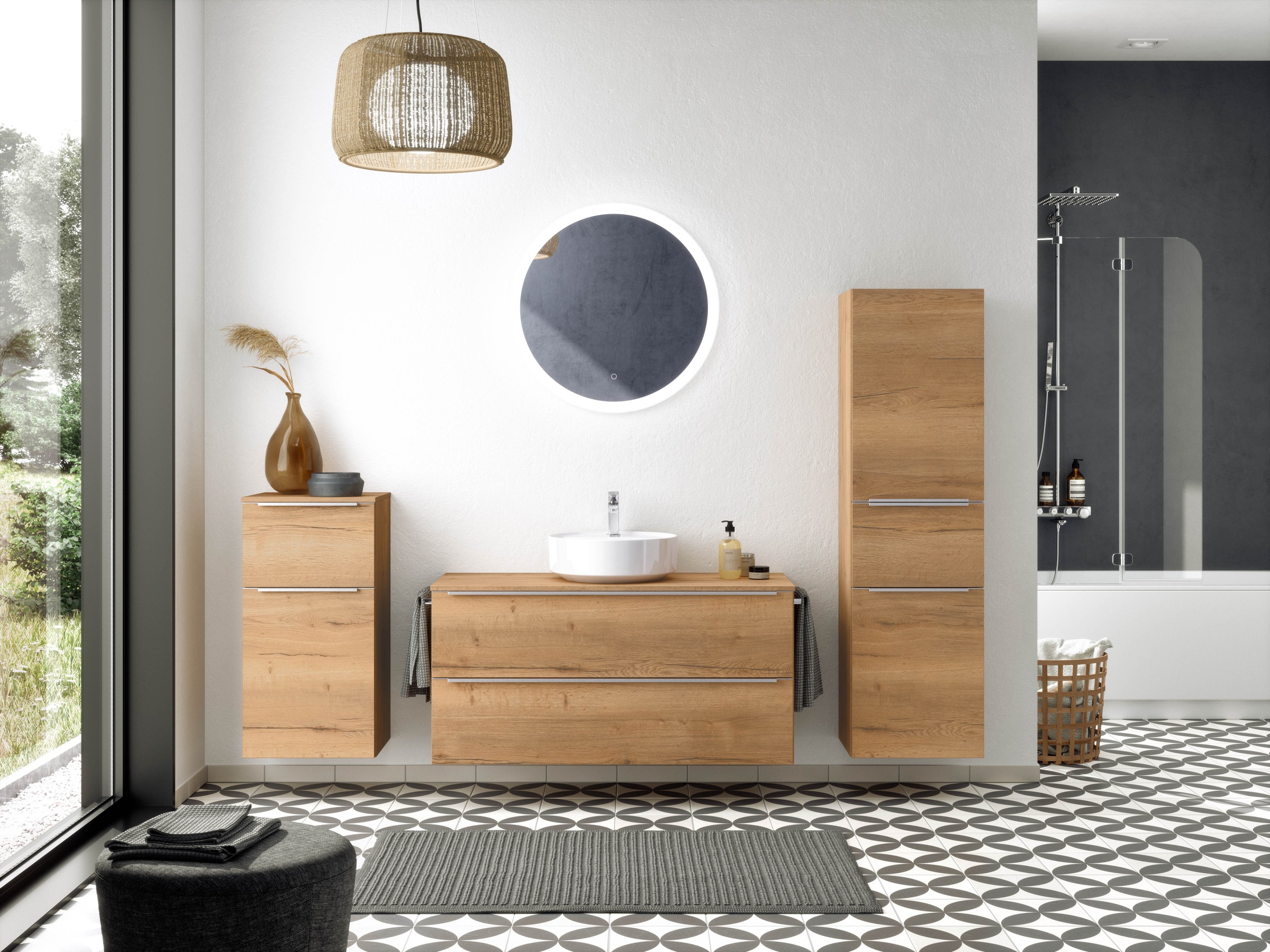 nobilia Badmöbel-Set "Alvene" vormontiert, mit Soft-Close, 2 Stk. tlg. günstig online kaufen