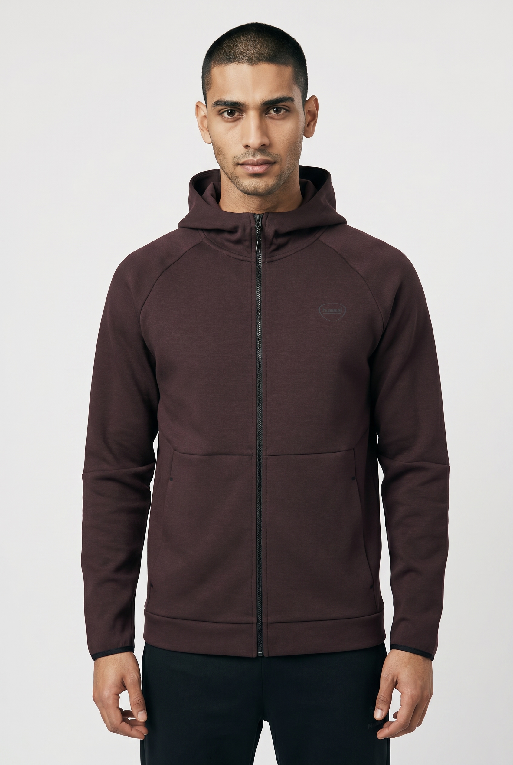 hummel Kapuzensweatjacke "HMLTECH FLEECE REGULAR ZIP HOODIE" mit Kapuze, Langarm, normale Schnittform