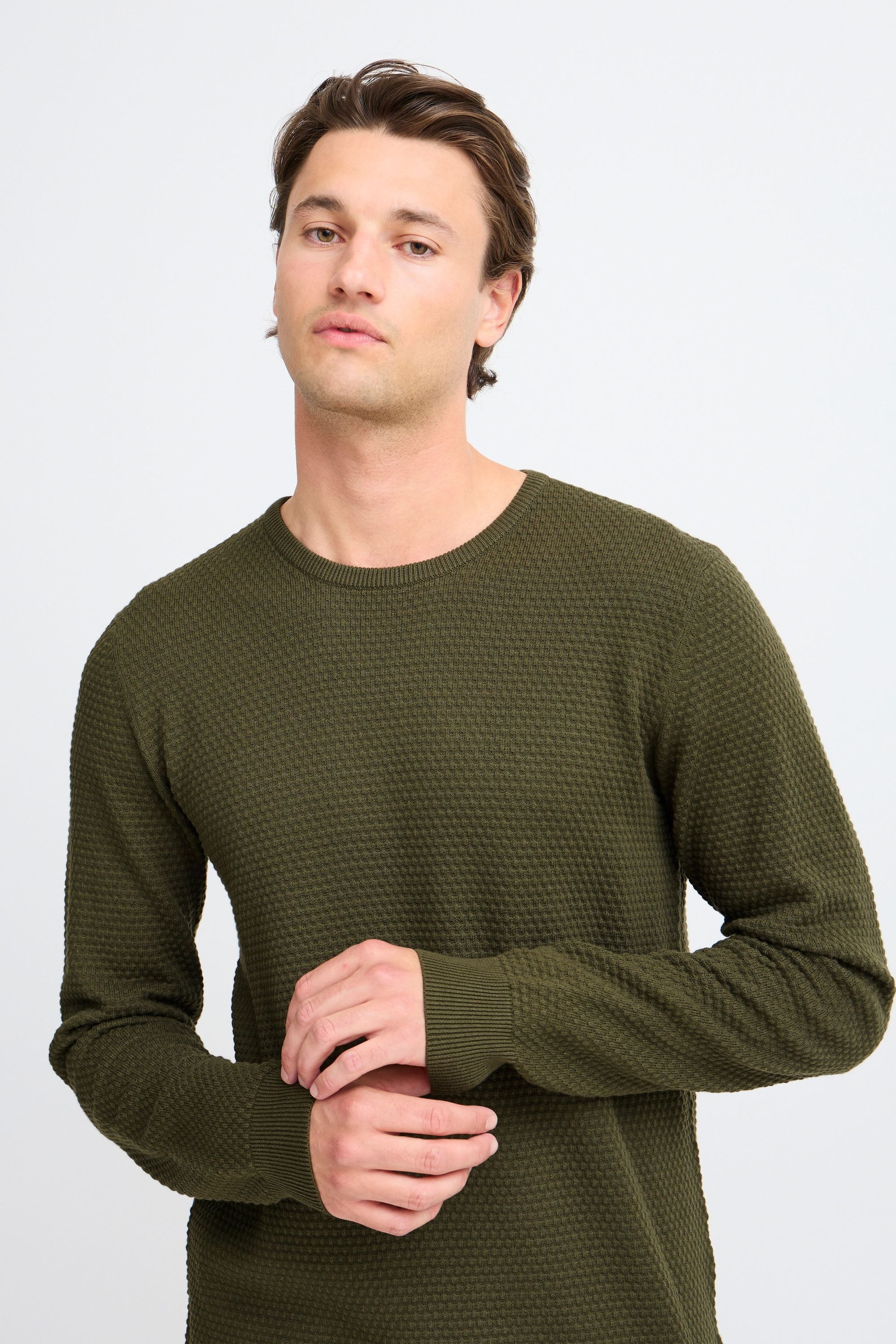 Blend Strickfleece-Pullover »Strickpullover BHREDHILL CREW NECK KNIT NOOS«