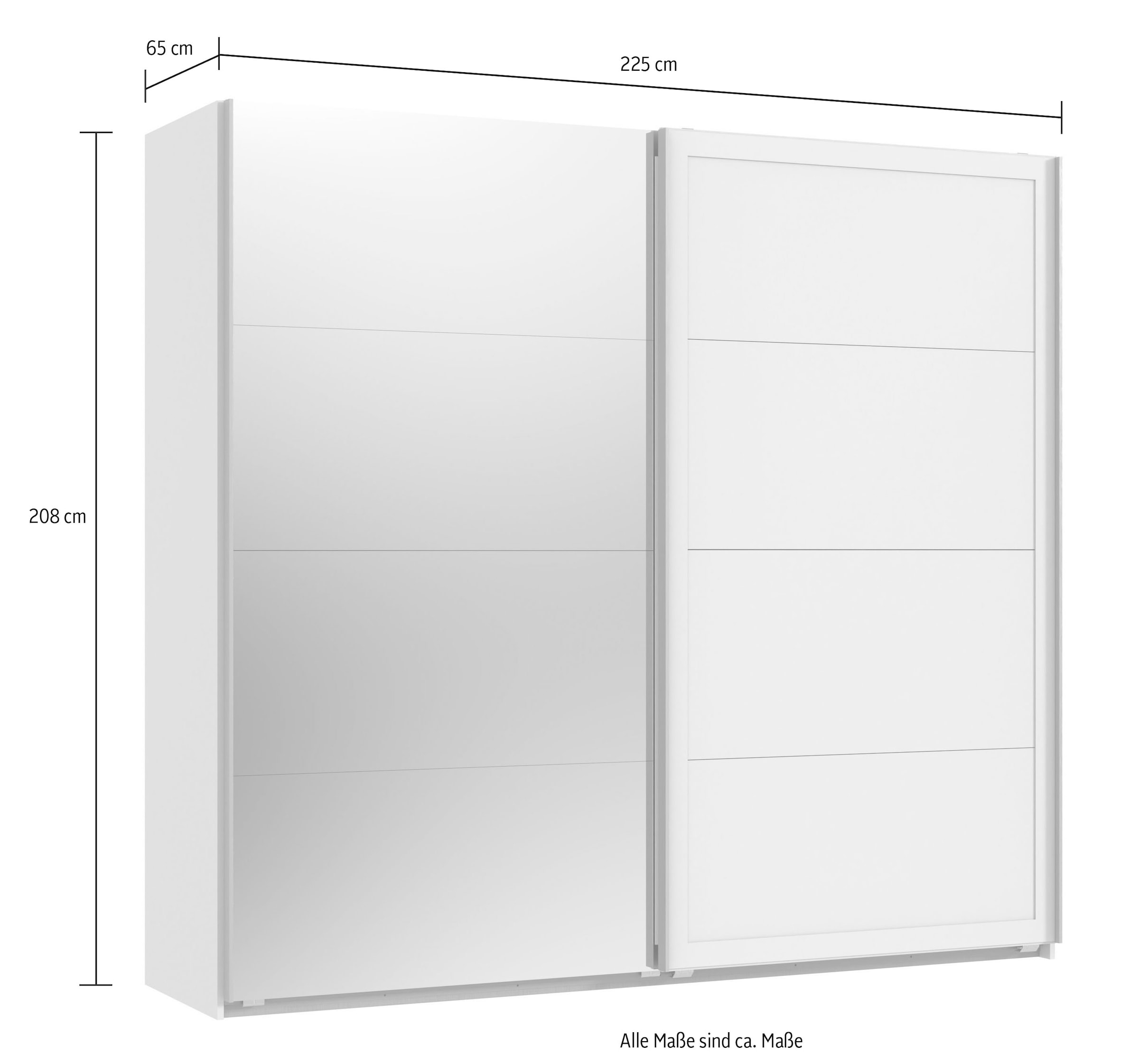 Wimex Schwebetürenschrank »Chalet« in Landhausoptik, mit Spiegeltür
