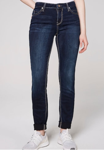 SOCCX Skinny-fit-Jeans, mit kontrastfarbenen Nähten kaufen
