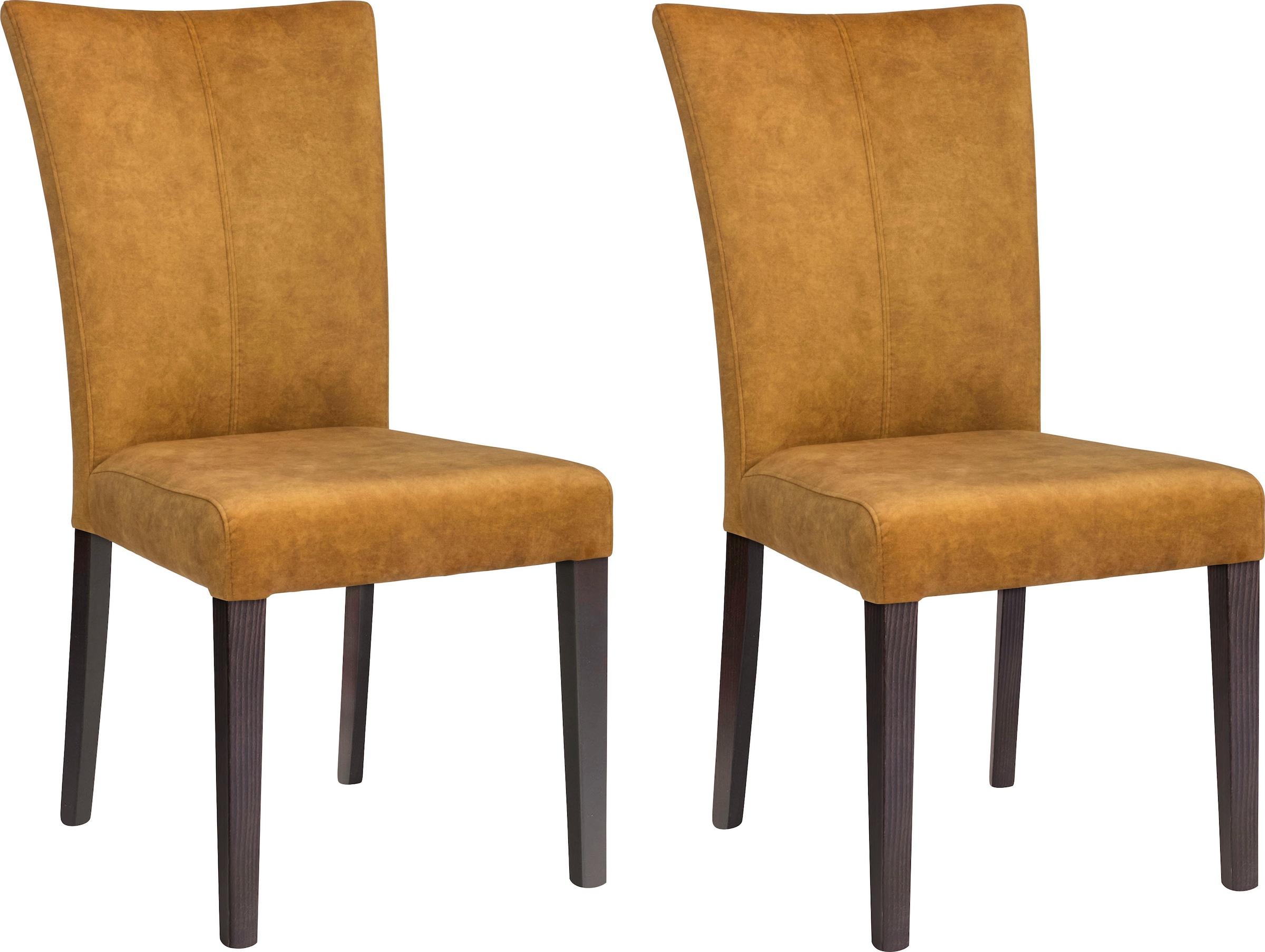 Home affaire 4-Fußstuhl "Aspen" (Set) 2 Stk. Samtvelours Beine aus massiver günstig online kaufen