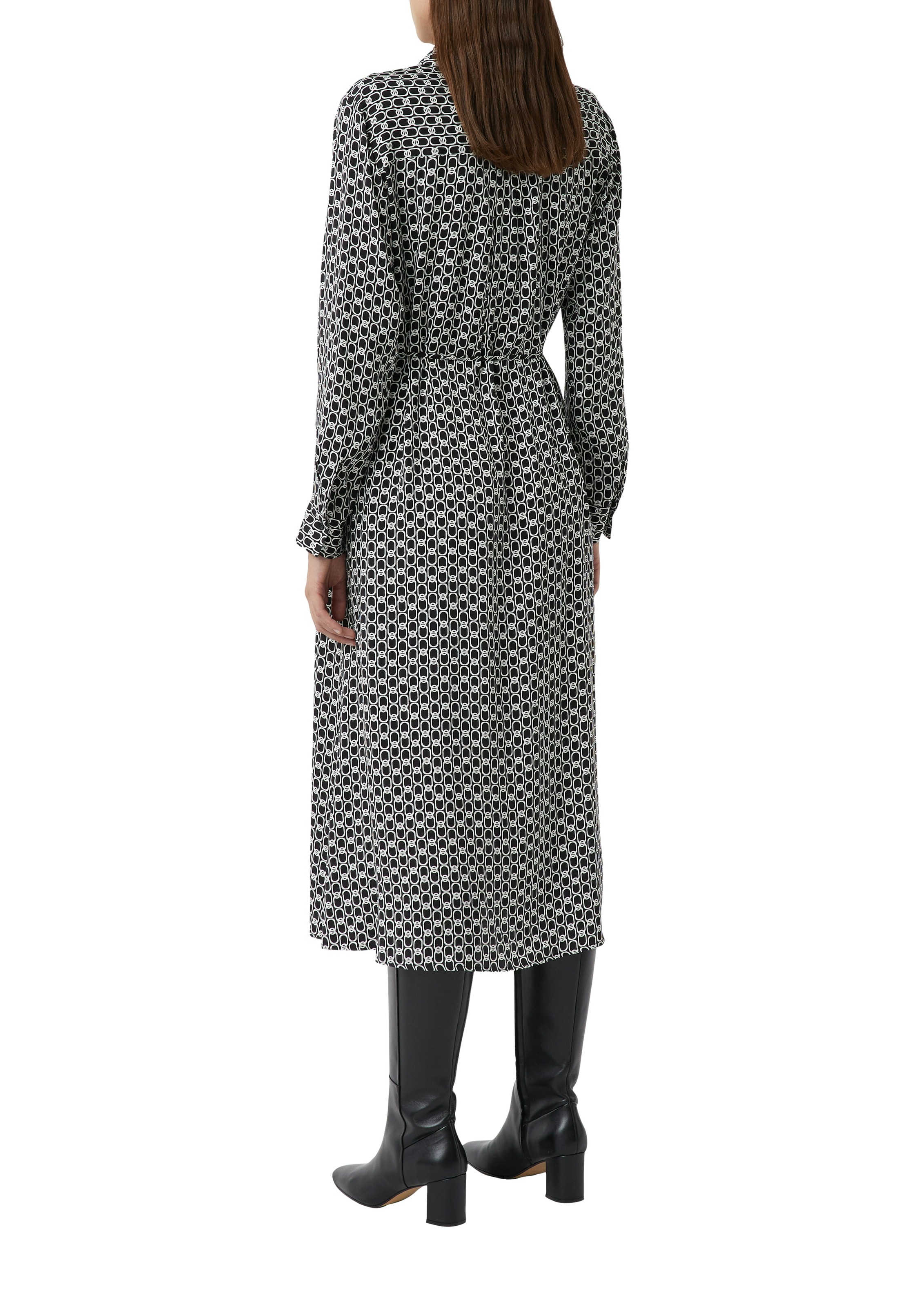 Comma Hemdblusenkleid, Sommerkleid mit Eingrifftaschen und All-over-Print günstig online kaufen