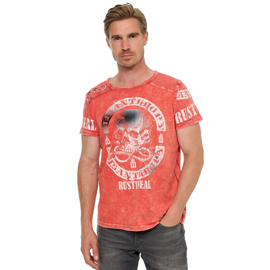 Rusty Neal T-Shirt mit Markenprint SV6783 Rusty Neal T-Shirt mit Markenprint SV6783