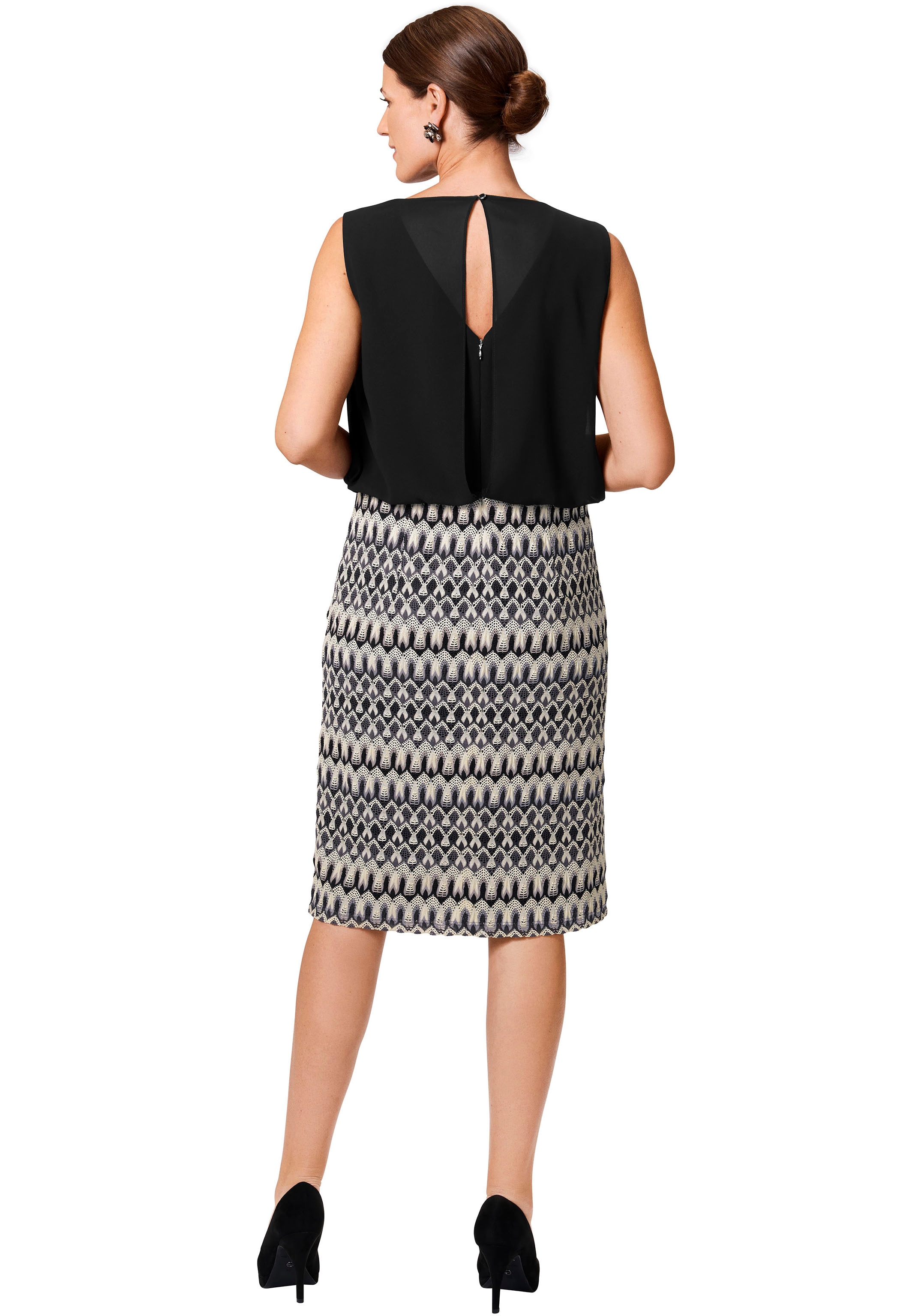 select! By Hermann Lange Blusenkleid mit Musterung