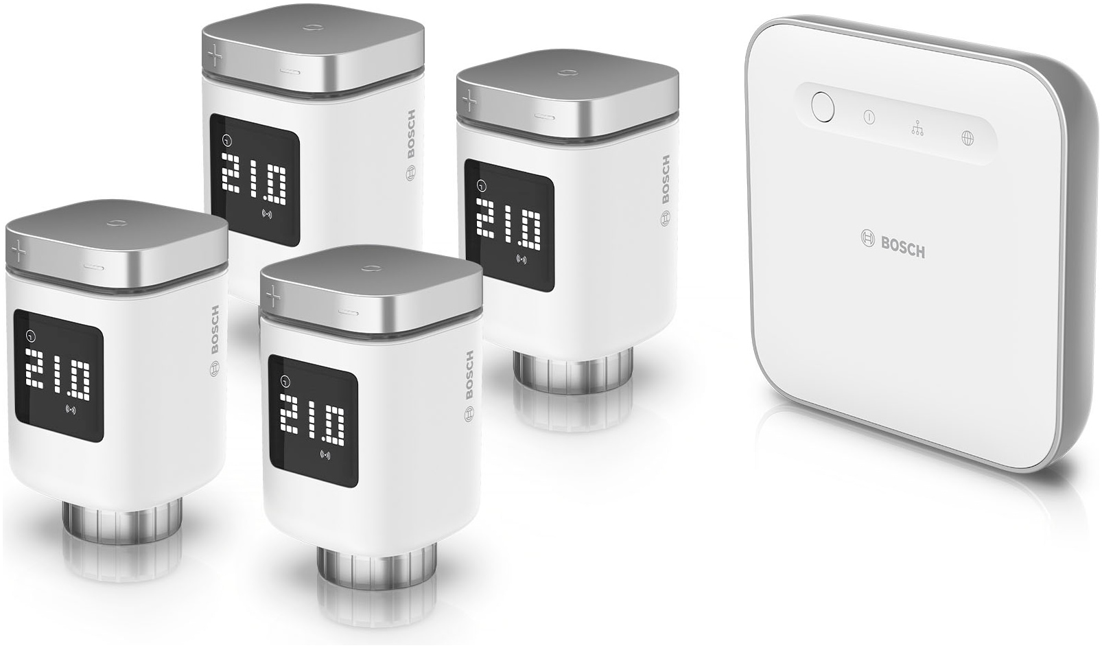 BOSCH Smart-Home-Station »Smart Home Starter Set mit Controller II und 4 Thermostaten«