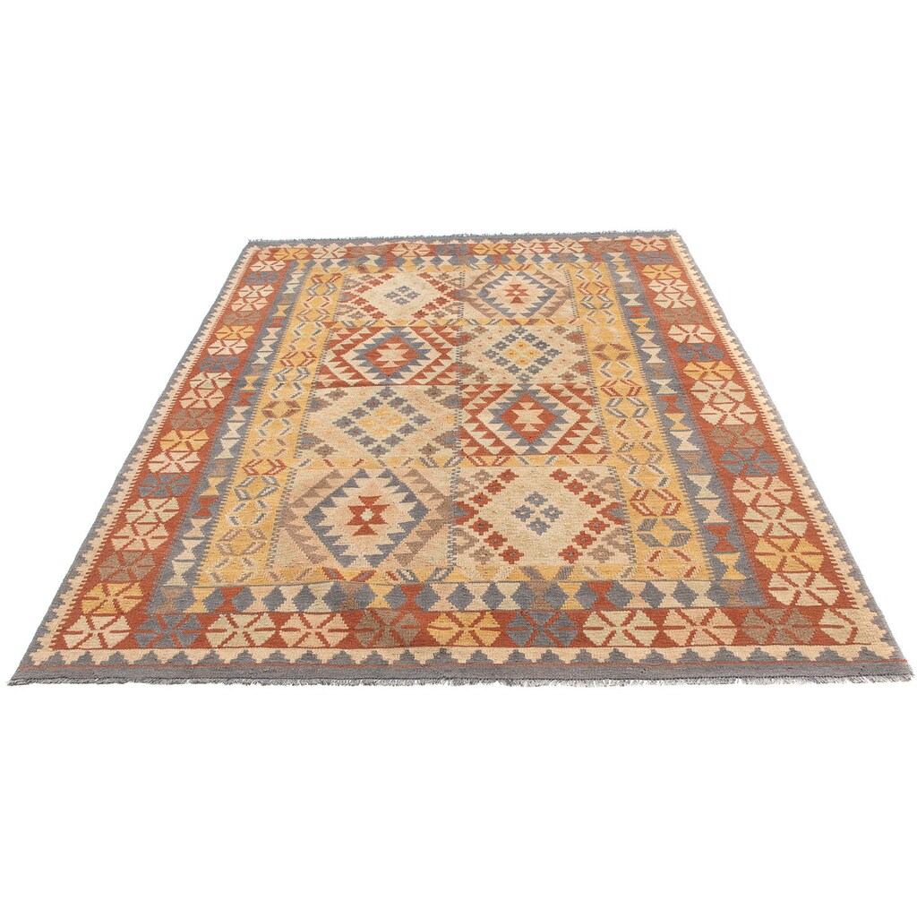 morgenland Wollteppich »Kelim - Oriental - 205 x 152 cm - mehrfarbig«, rechteckig