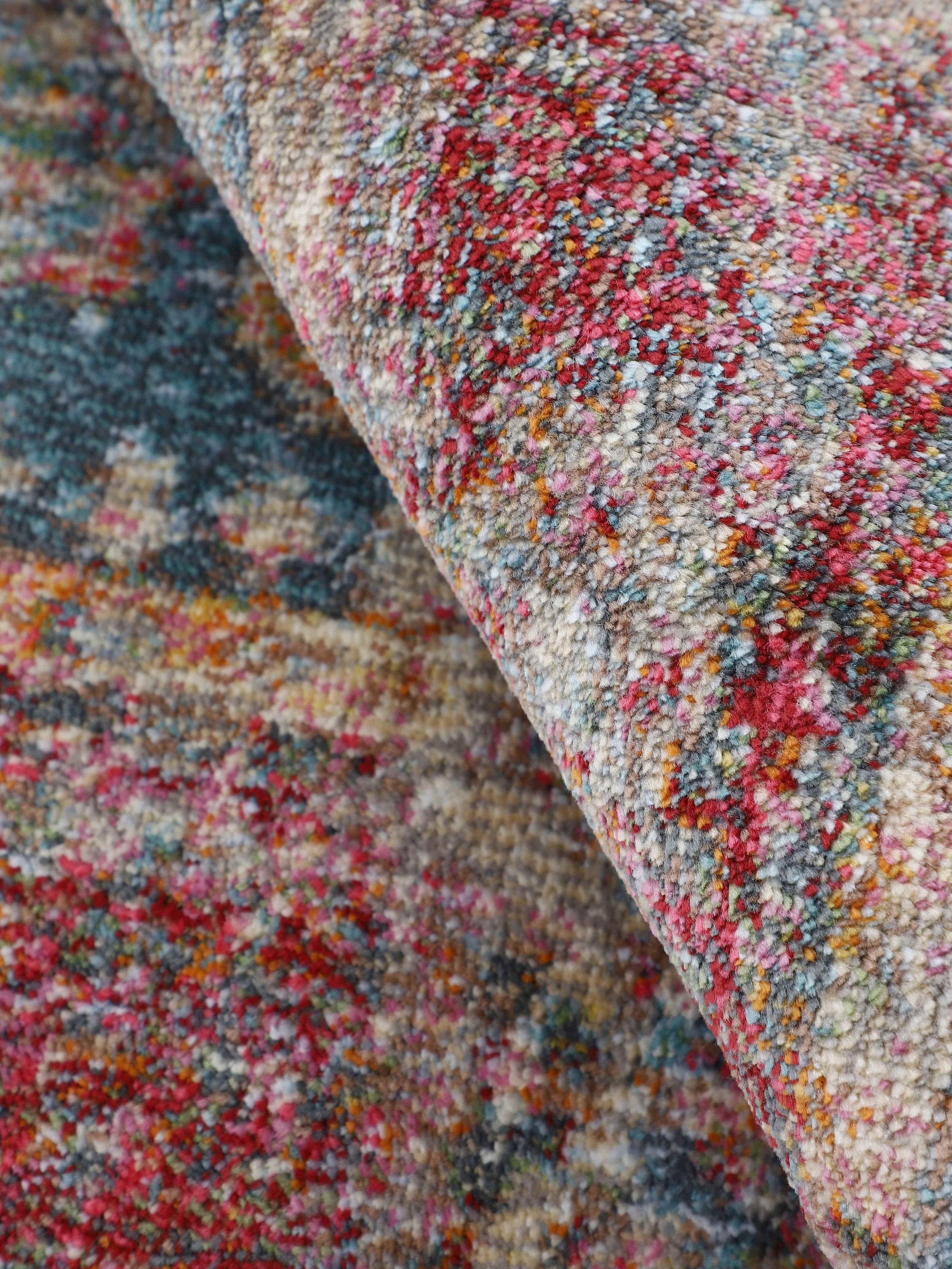 Teppich CARPETFINE "Mora", blau, B:160cm H:7mm L:230cm, Polypropylen, Teppiche, Teppich 3