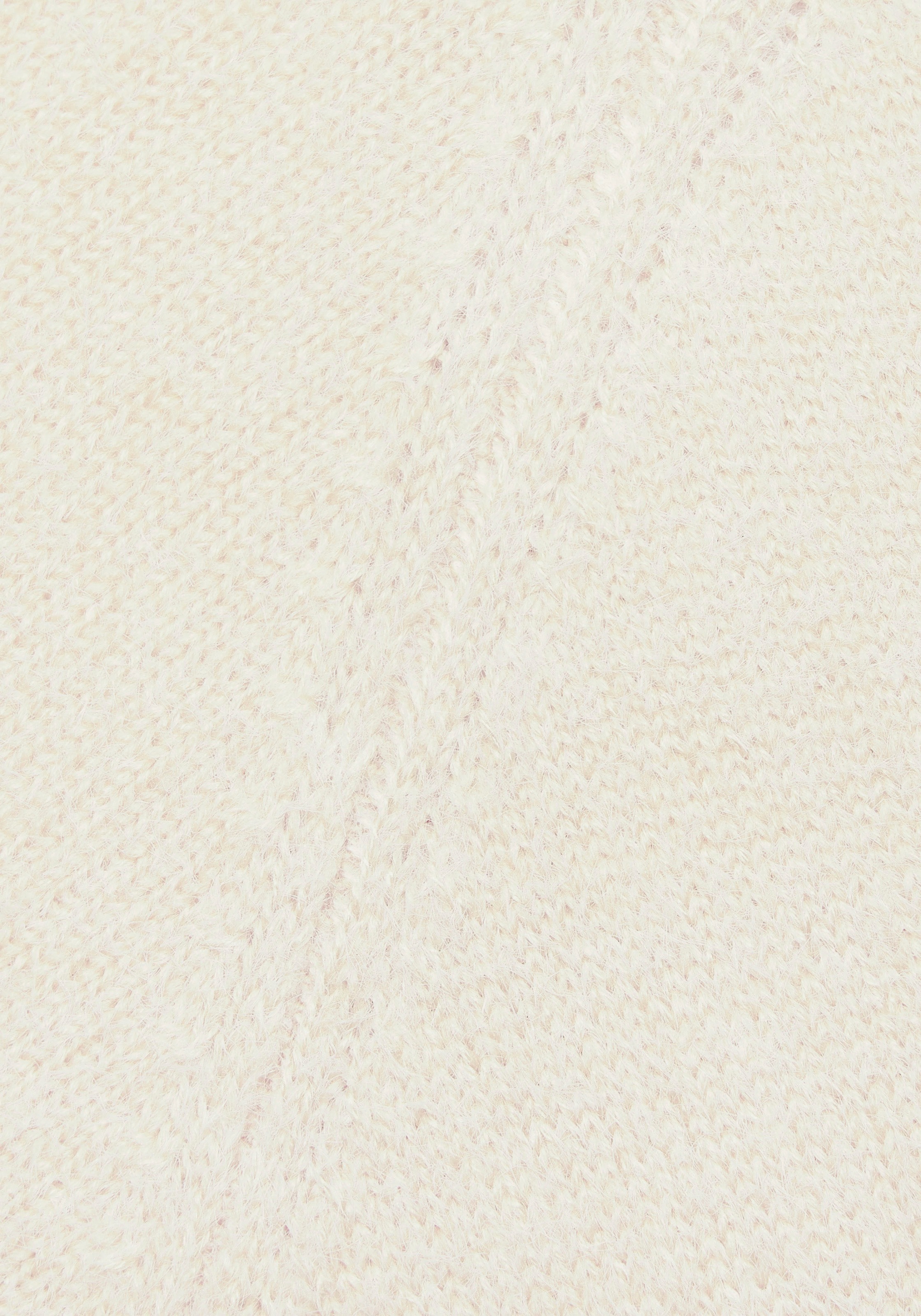Buffalo V-Ausschnitt-Pullover, mit modischer Melange-Optik, weicher Strickpullover, elastisch