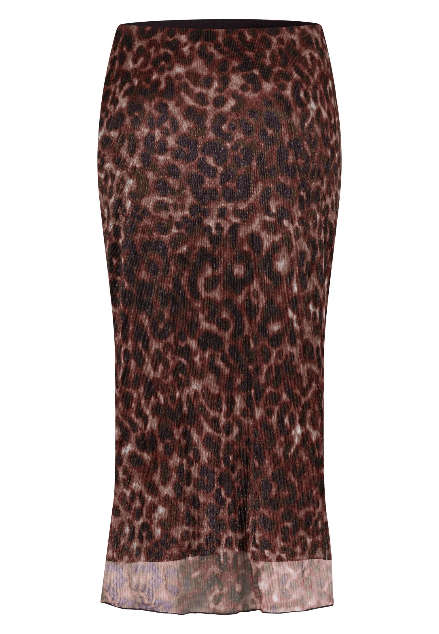 Zero Midirock »zero Midirock mit Animalprint«, Plain/ohne Details