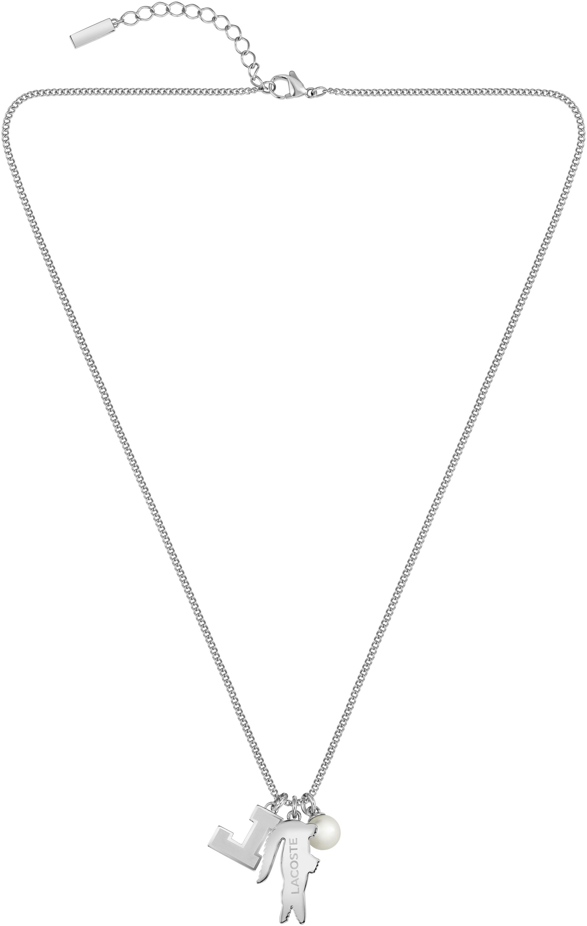 Lacoste Kette mit Anhänger »UMPIRE, 2040453«, mit Perle (imitiert) und Emaille