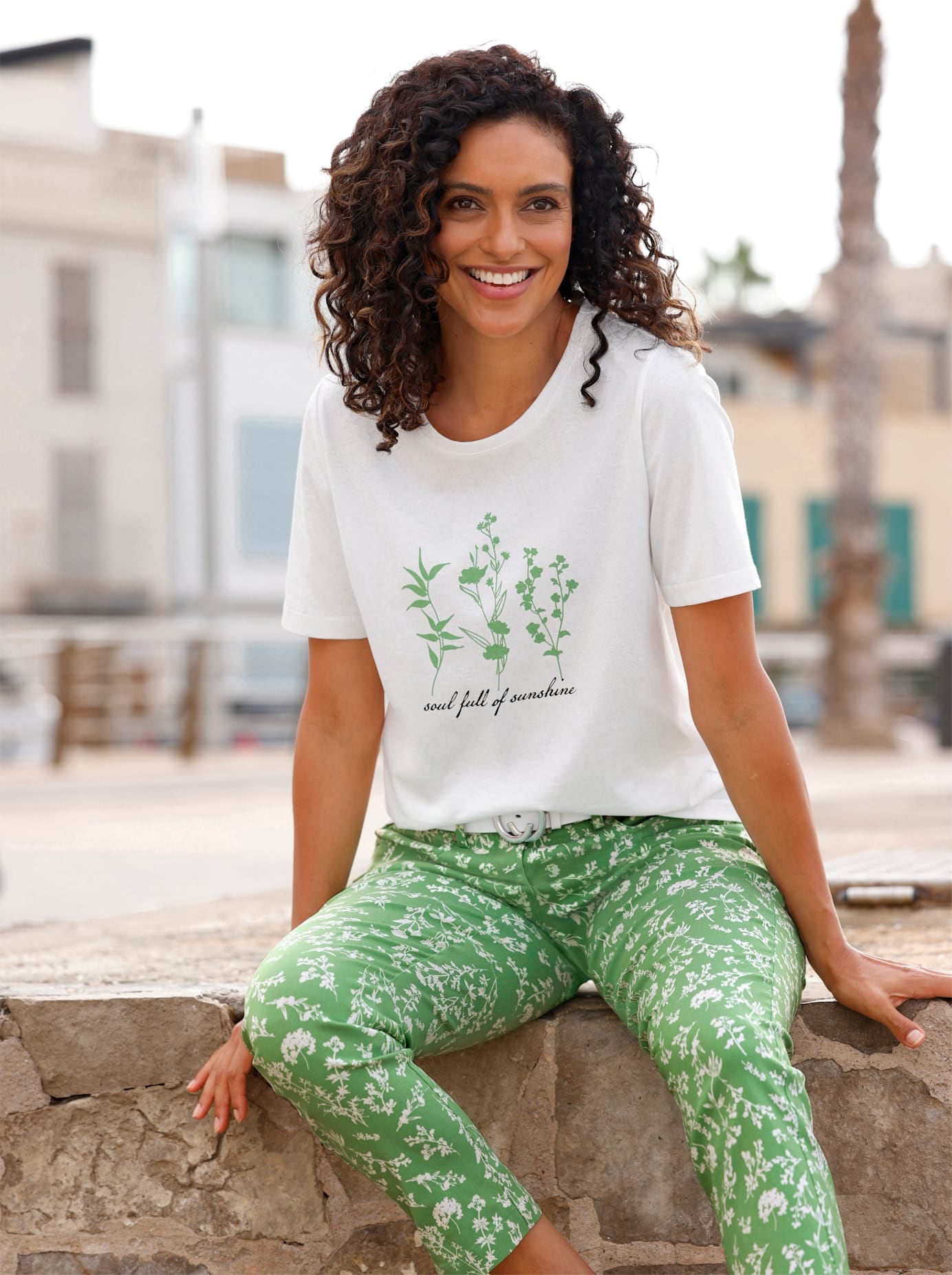 Inspirationen Rundhalsshirt "Kurzarm-Shirt" 1 Stk. tlg. günstig online kaufen