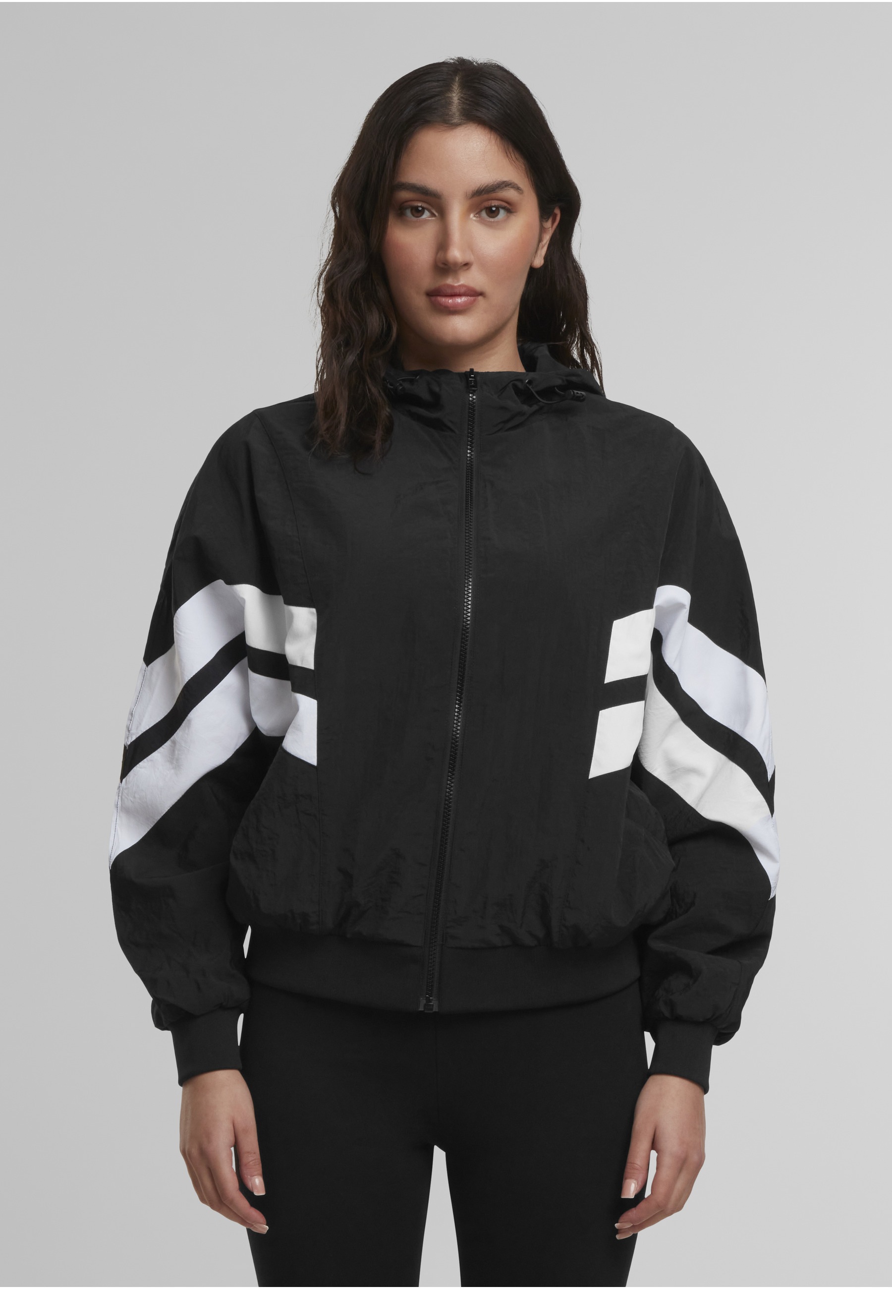 URBAN CLASSICS Langmantel »Urban Classics Damen Ladies Crinkle Batwing Jacket«