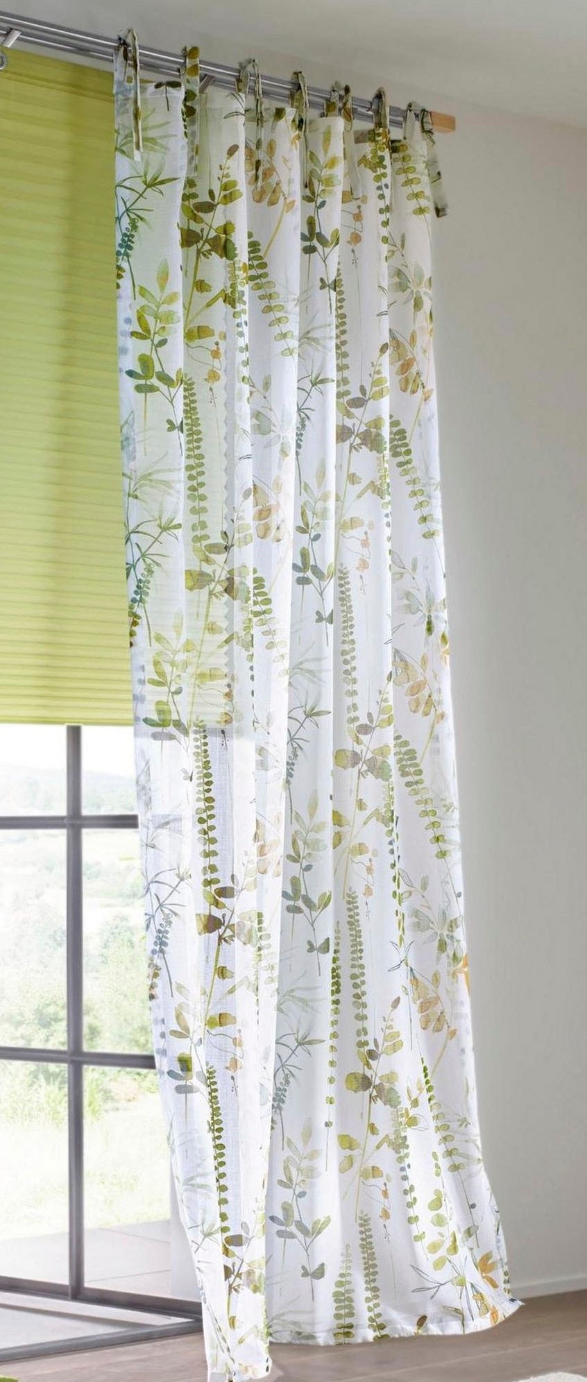 Kutti Vorhang »Jungle bedruckt, bestellen Gardine, Schal«, St.), (1 Polyester BAUR | halbtransparent