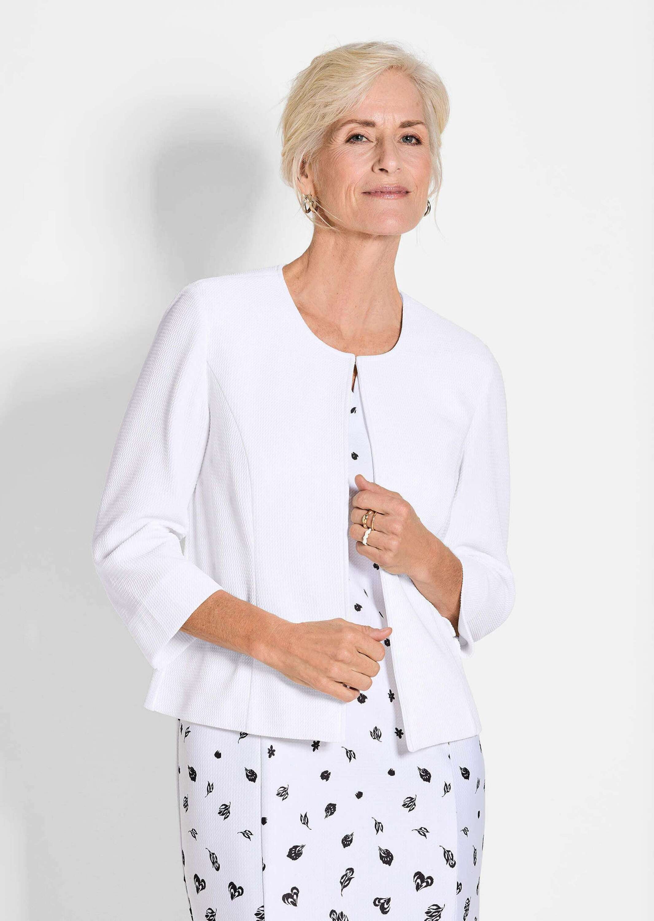 Thumbnail - GOLDNER Jackenblazer "Eleganter Jersey-Kurzblazer" leicht strukturierte, bequeme Jerseyware