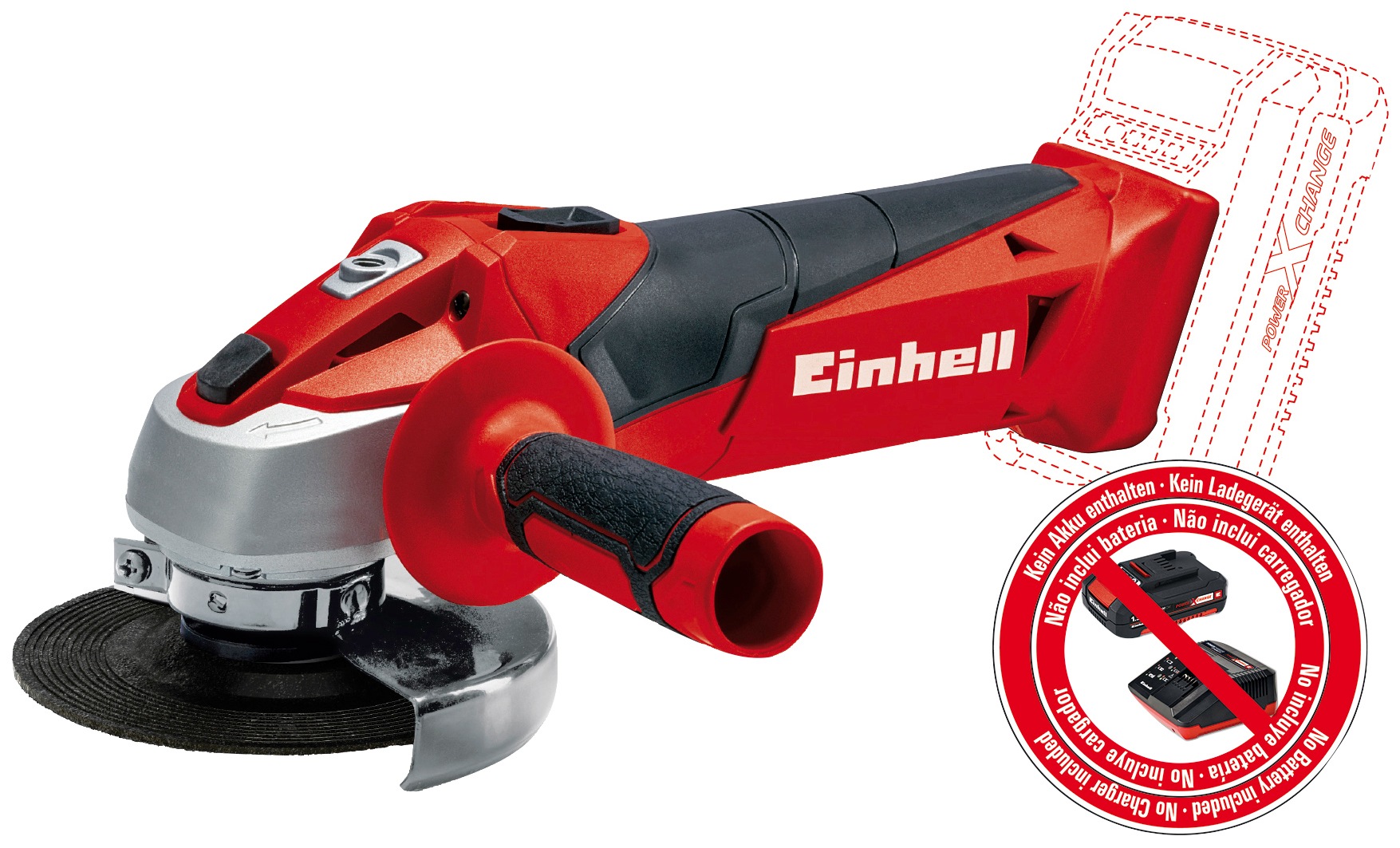 Einhell Akku-Winkelschleifer »TC-AG 18/115 Li-Solo«, Power X-Change, 115 mm, ohne Akku und Ladegerät