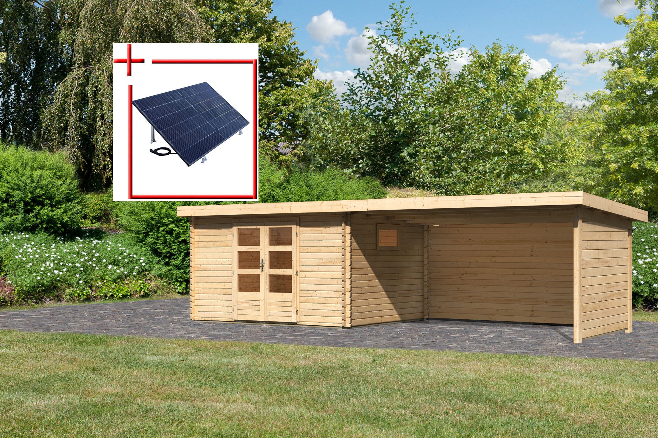 Karibu Gartenhaus "Trittau 4", aus hochwertiger nordischer Fichte günstig online kaufen