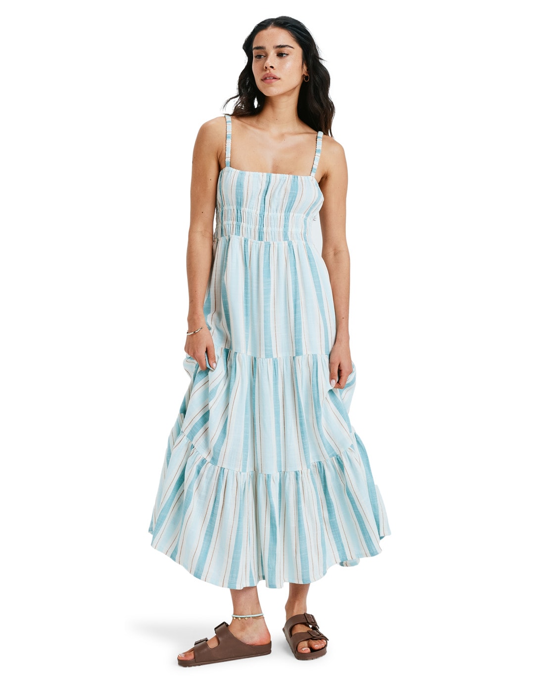 Roxy Trägerkleid "Sunshine Coastline Stripe" günstig online kaufen