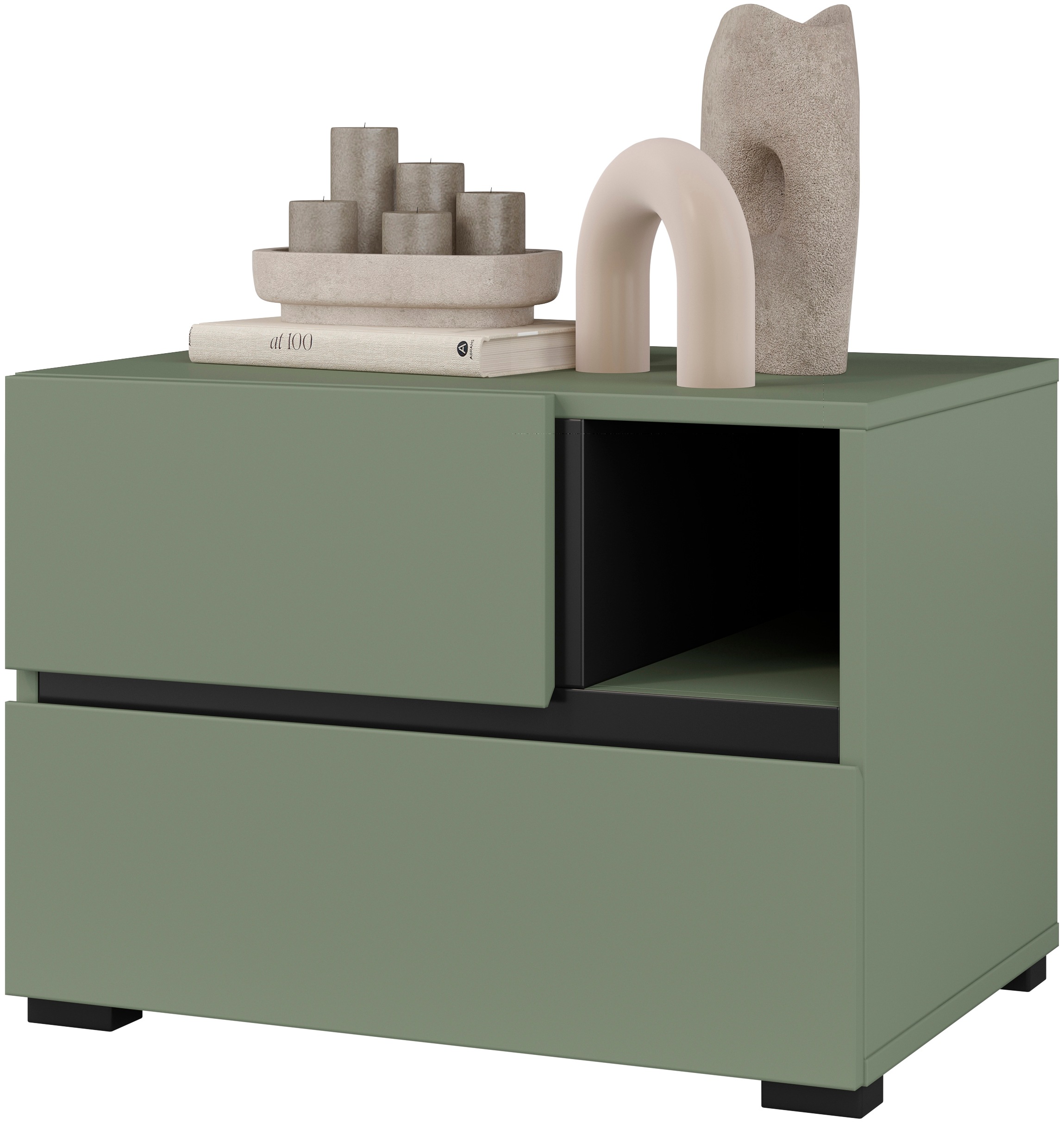 OTTO home Nachtkommode "Cross, moderner griffloser Nachtschrank" Nachttisch günstig online kaufen