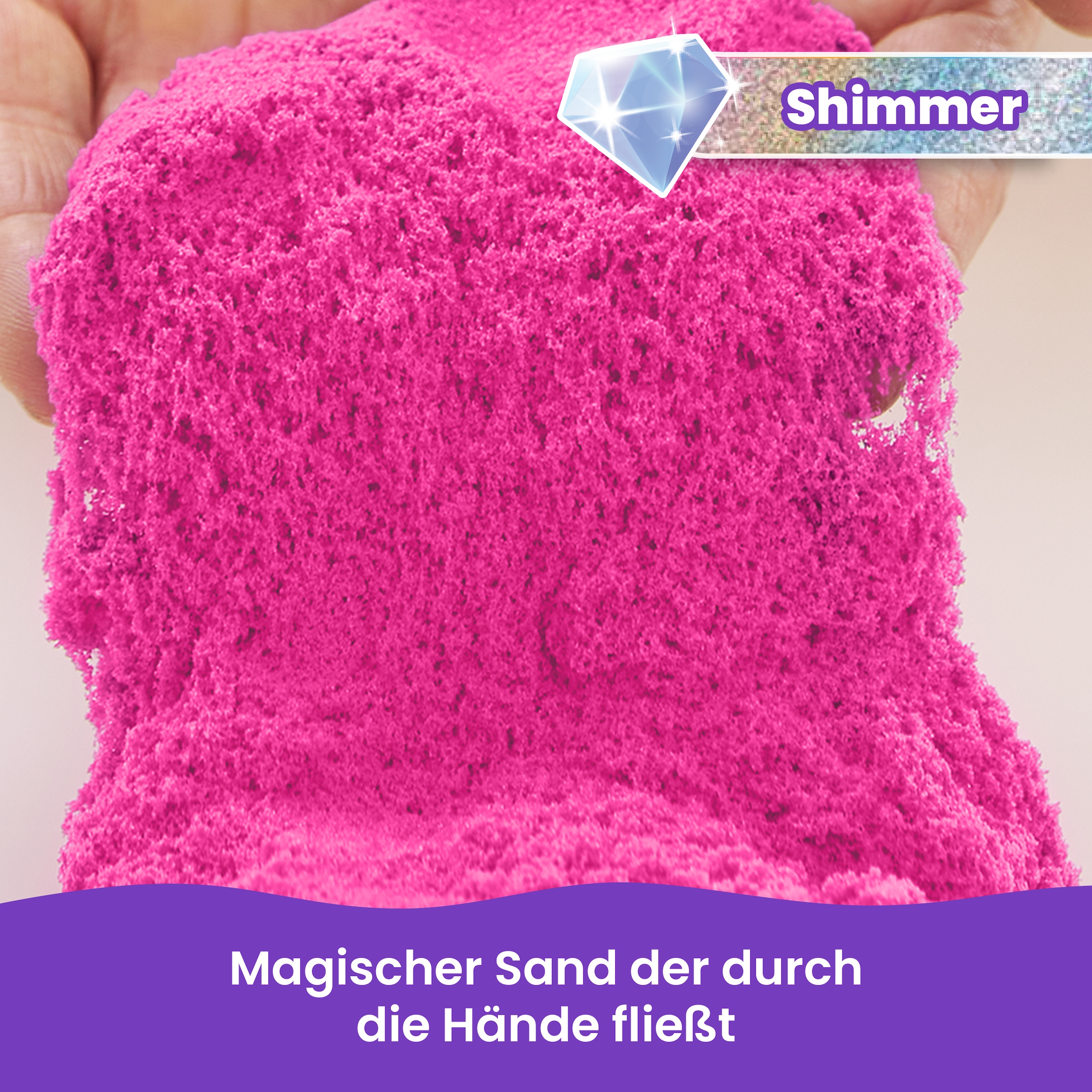 Spin Master Kreativset »Kinetic Sand - 907 g Beutel Schimmer Pink«