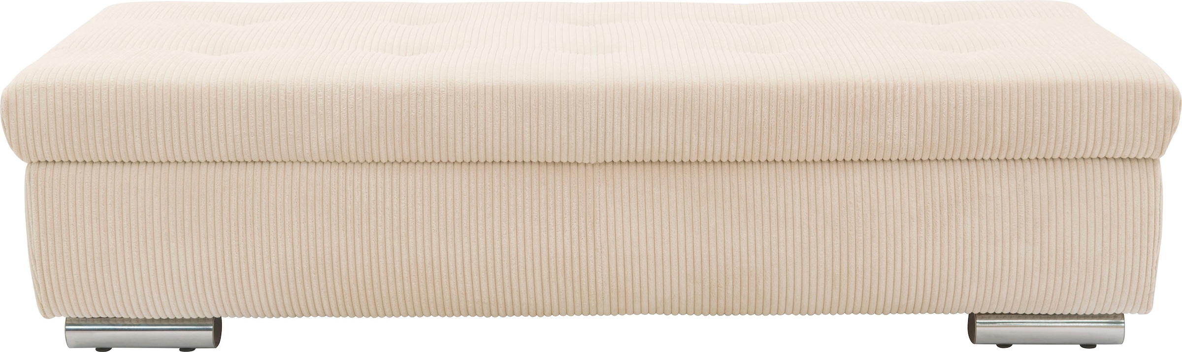 DOMO collection Hocker »Treviso XXL: B/T/H: 161/60/41 cm«, mit Stauraum, auch in Cord, passend zur Serie, moderne Steppung