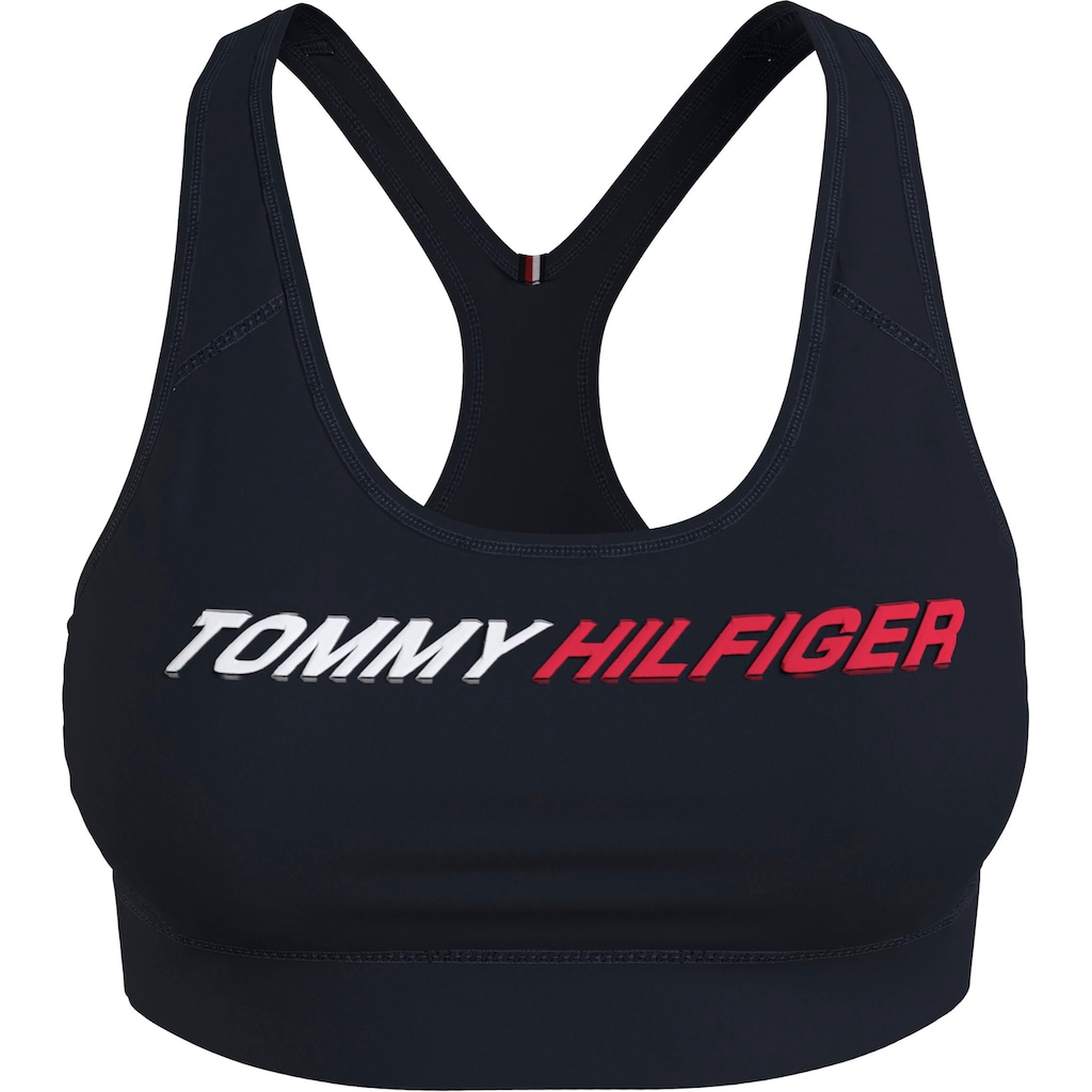 Tommy Hilfiger Sport Sport-Bustier »MID INTENSITY BRANDED RACER BRA«, mit Tommy Hilfiger Sport Logoschriftzug