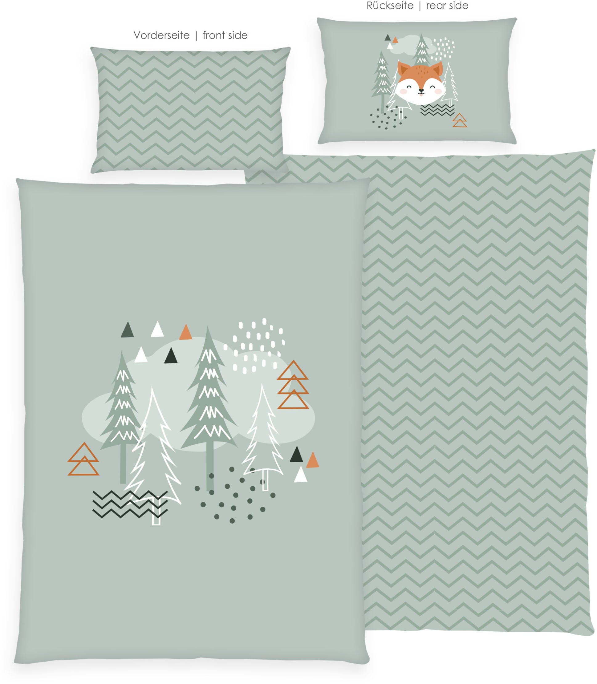 Baby Best Wendebettwäsche »babybest Nordic Forest« 2 Stk. tlg.