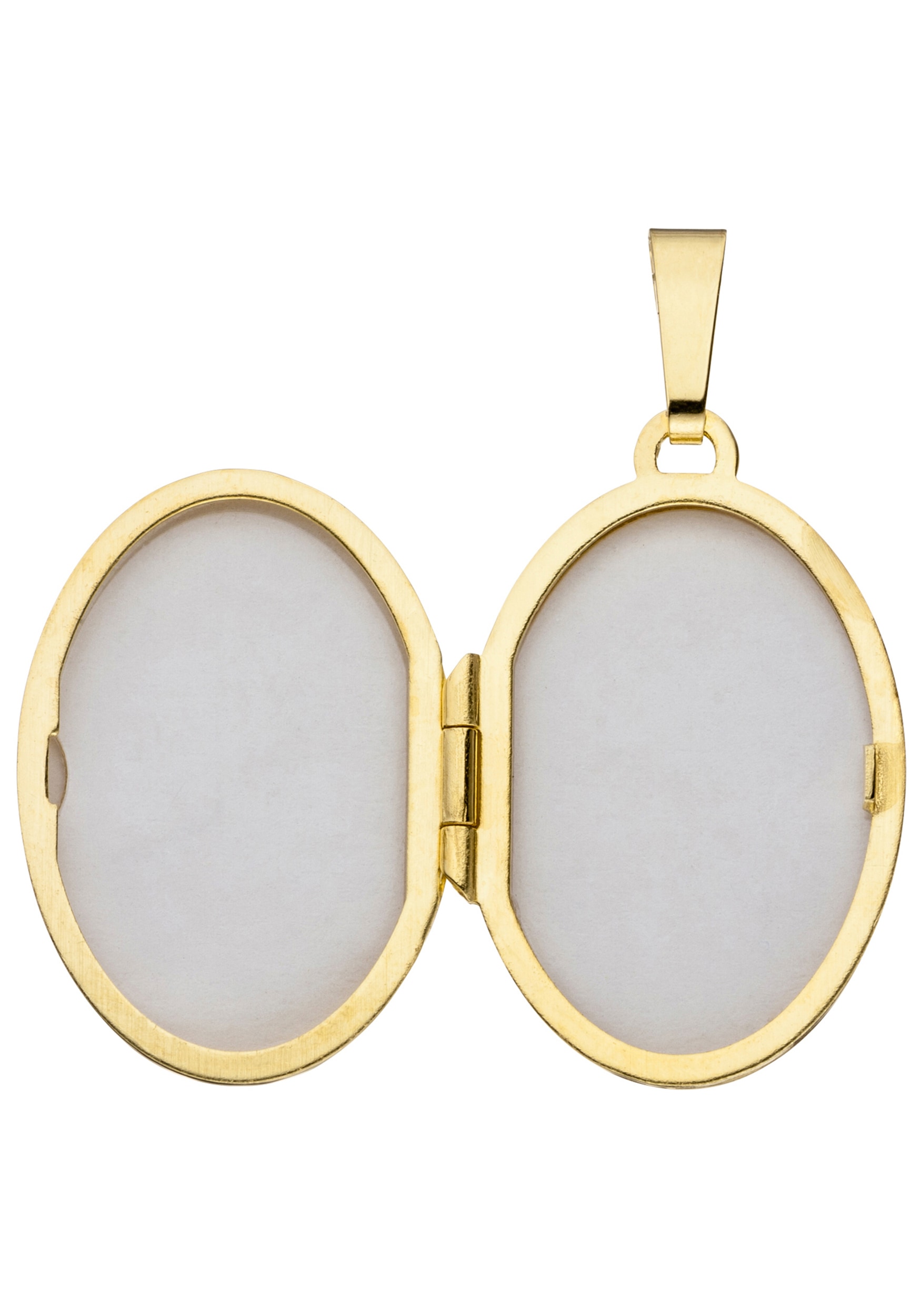 JOBO Medallionanhänger »Anhänger Medaillon oval«, 333 Gold mit Zirkonia
