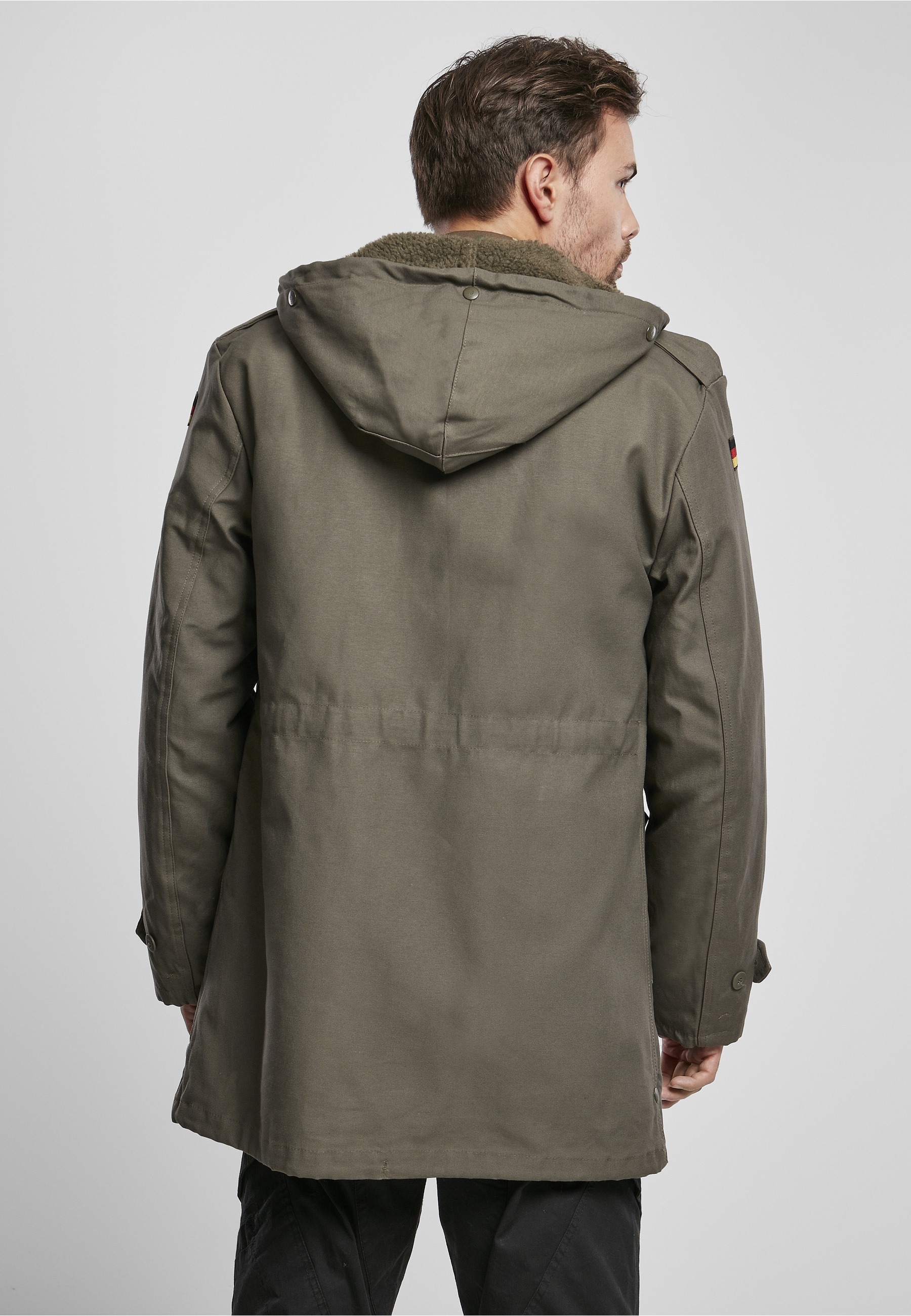 Brandit Allwetterjacke »Brandit Herren BW Flag Parka« 1 Stk. tlg. mit Kapuze