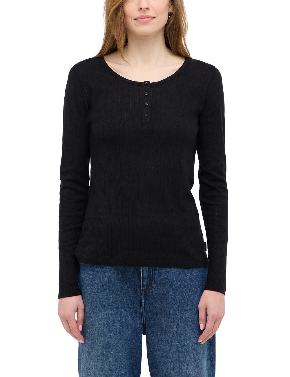 MUSTANG Langarmshirt "Damen Style Hope" günstig online kaufen