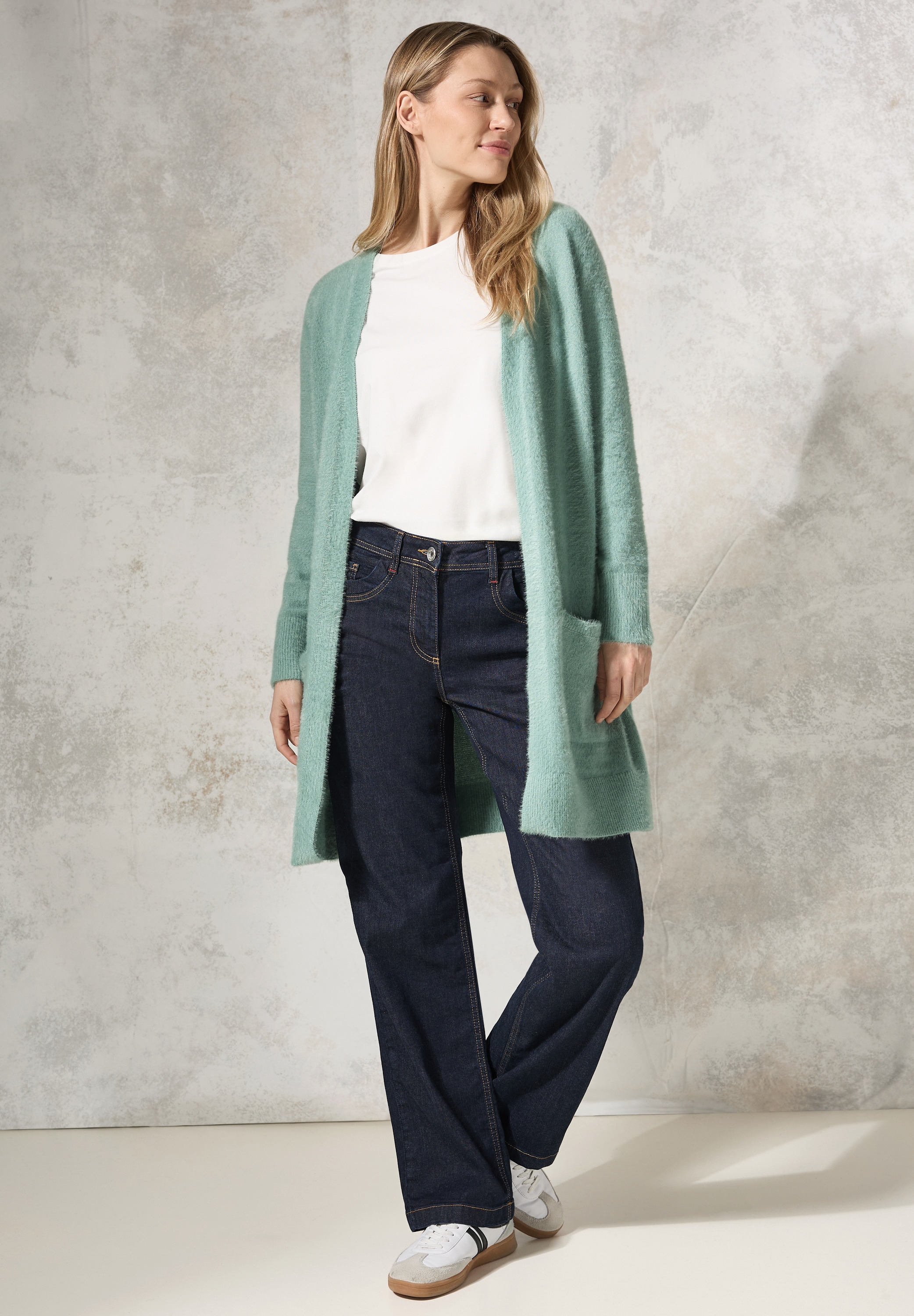Cecil Longstrickjacke, mit aufgenähten Taschen