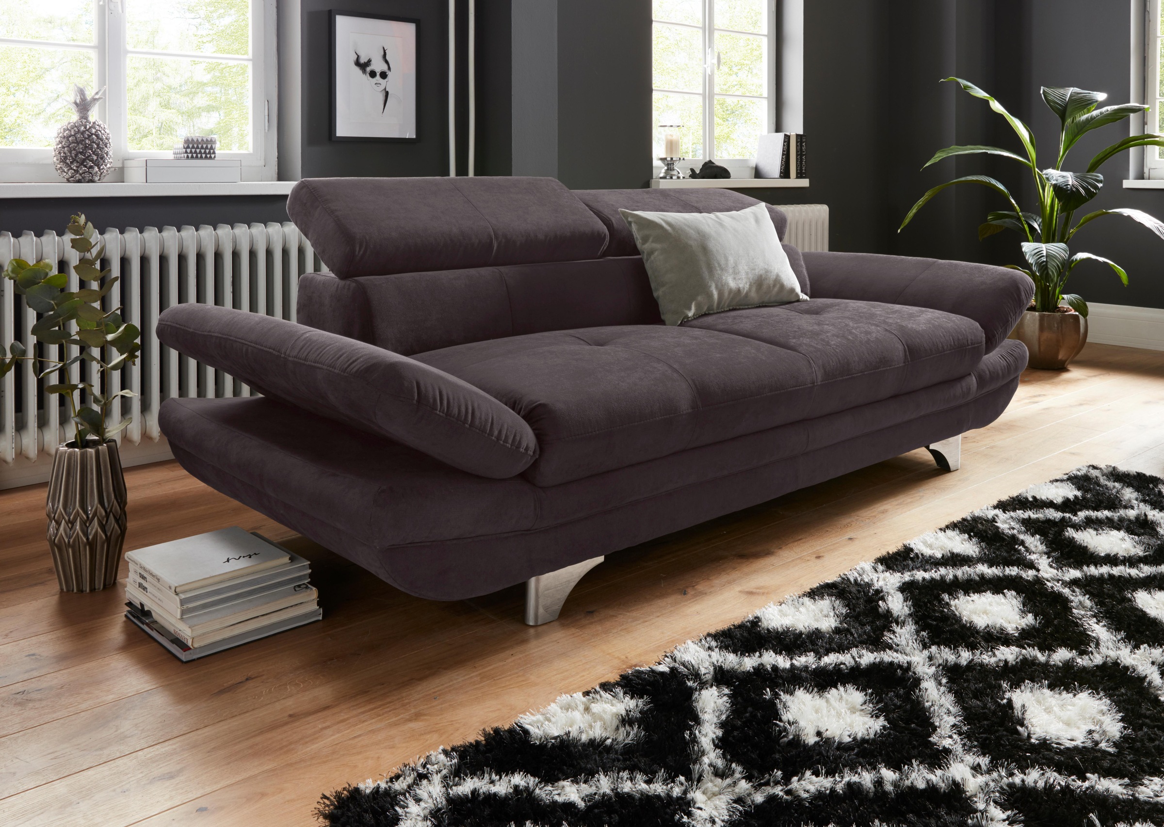 COTTA 3-Sitzer "Enterprise", Big-Sofa, mit Armteilverstellung & Kopfteilver günstig online kaufen