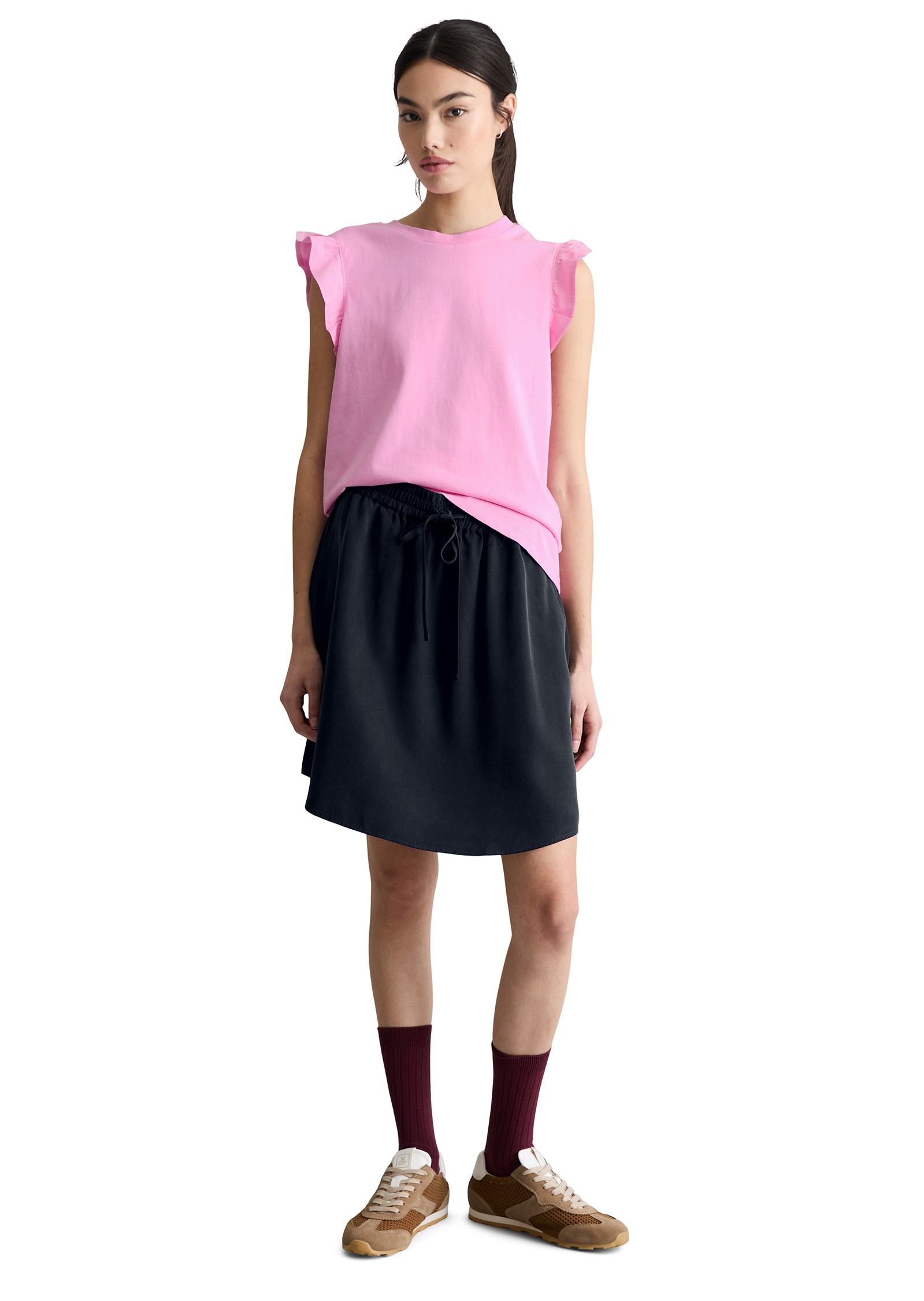 Marc O'Polo DENIM T-Shirt »aus Material-Mix«