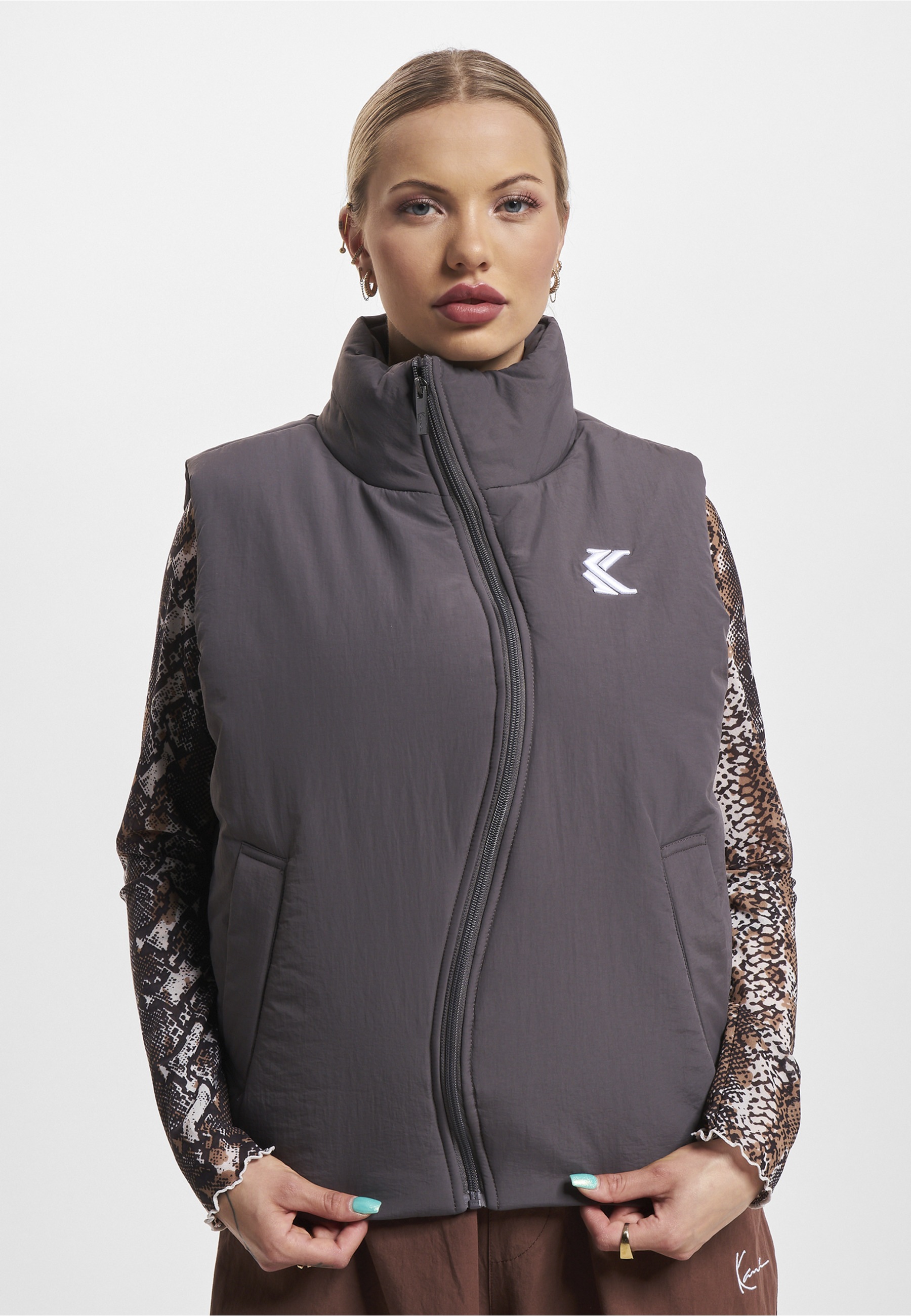 Karl Kani Steppweste »Karl Kani Damen KW233-027-1 KK OG Wavy Puffer« 1