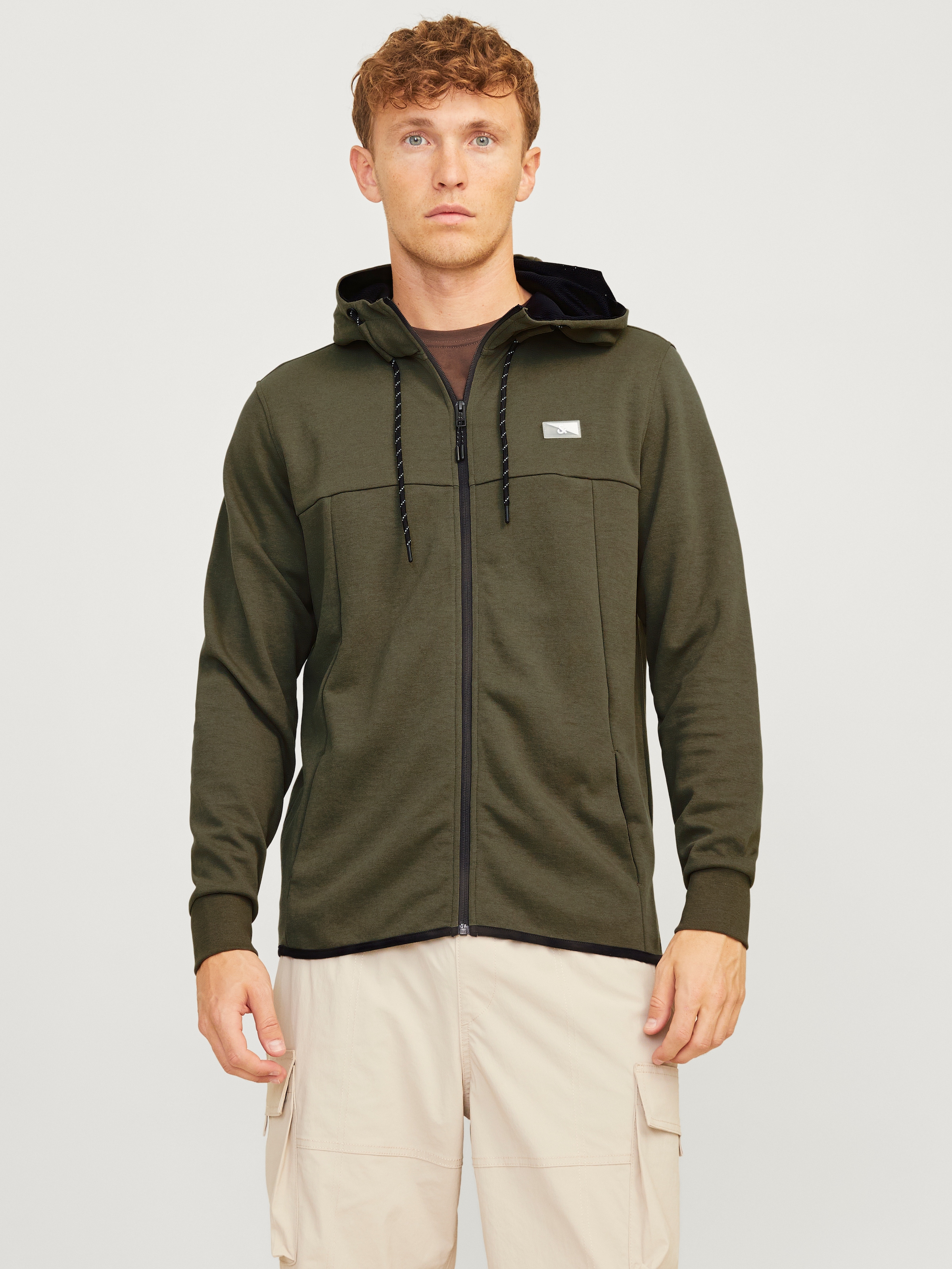 Jack & Jones Kapuzensweatjacke "JCOAIR SWEAT ZIP HOOD NOOS.", mit Kapuze