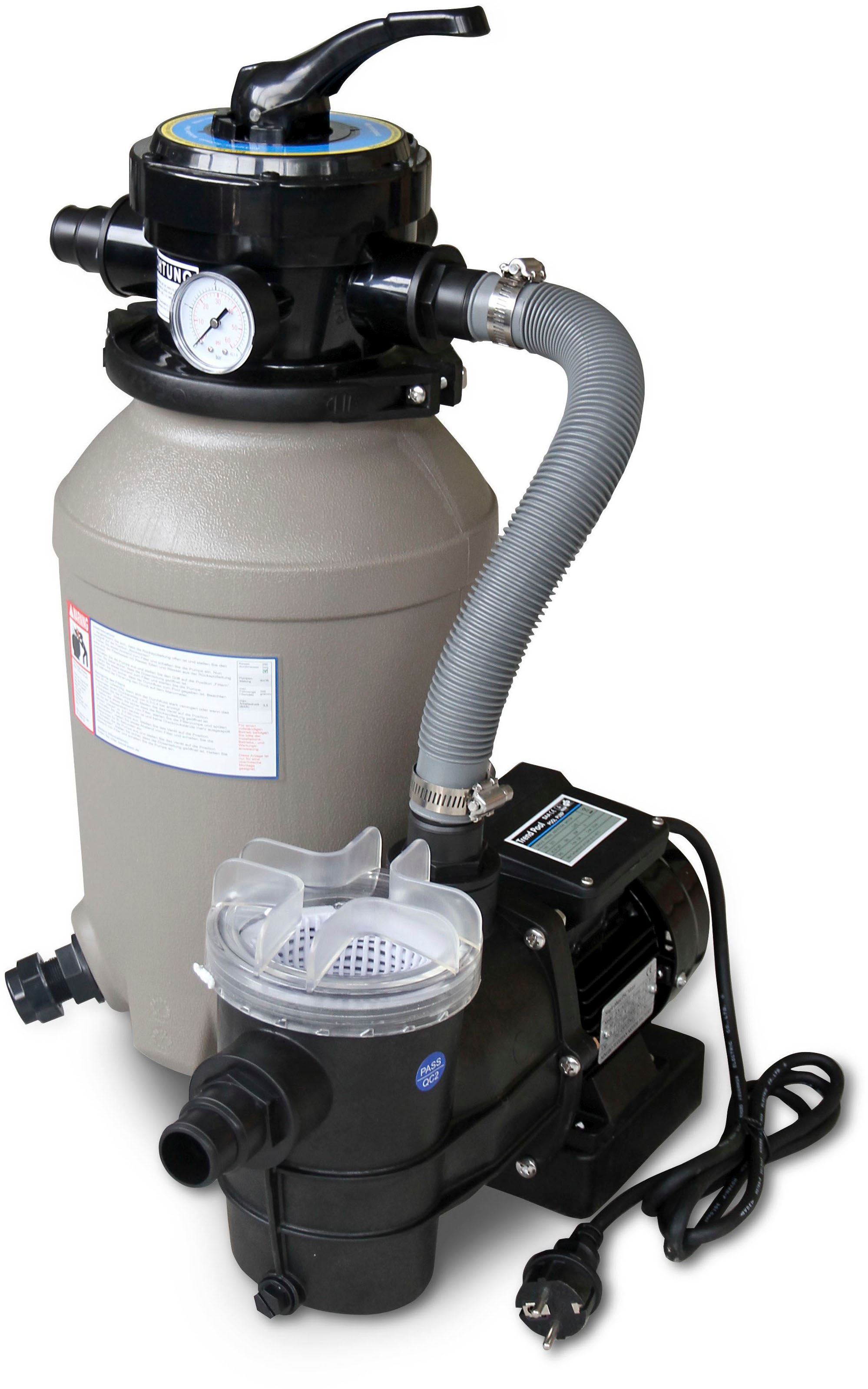 Karibu Rechteckpool "Malta A" BxLxH: 672x353x124cm, mit Sonnenterrasse günstig online kaufen