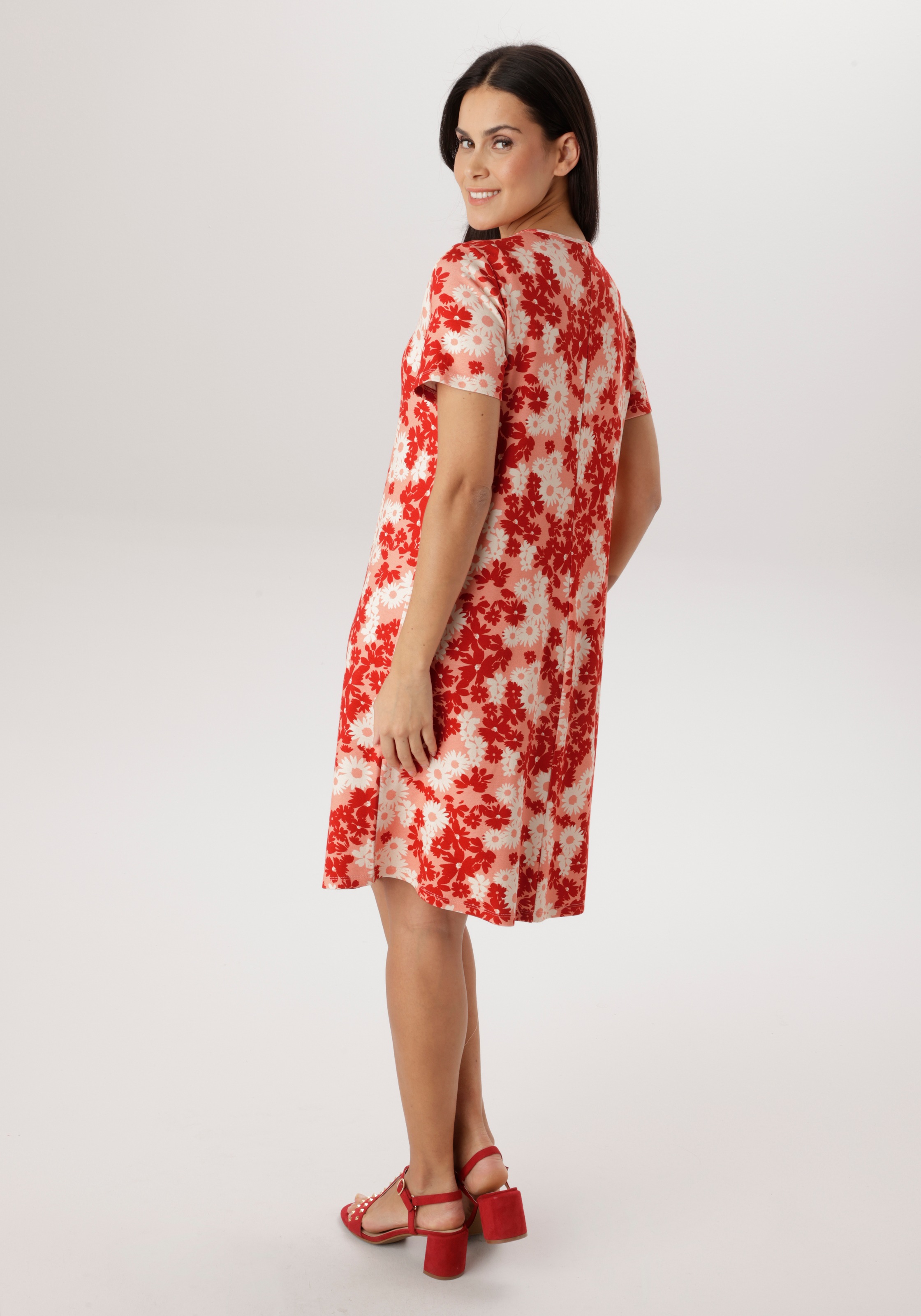 Aniston SELECTED Jerseykleid in leichter A-Linien-Form - NEUE KOLLEKTION günstig online kaufen