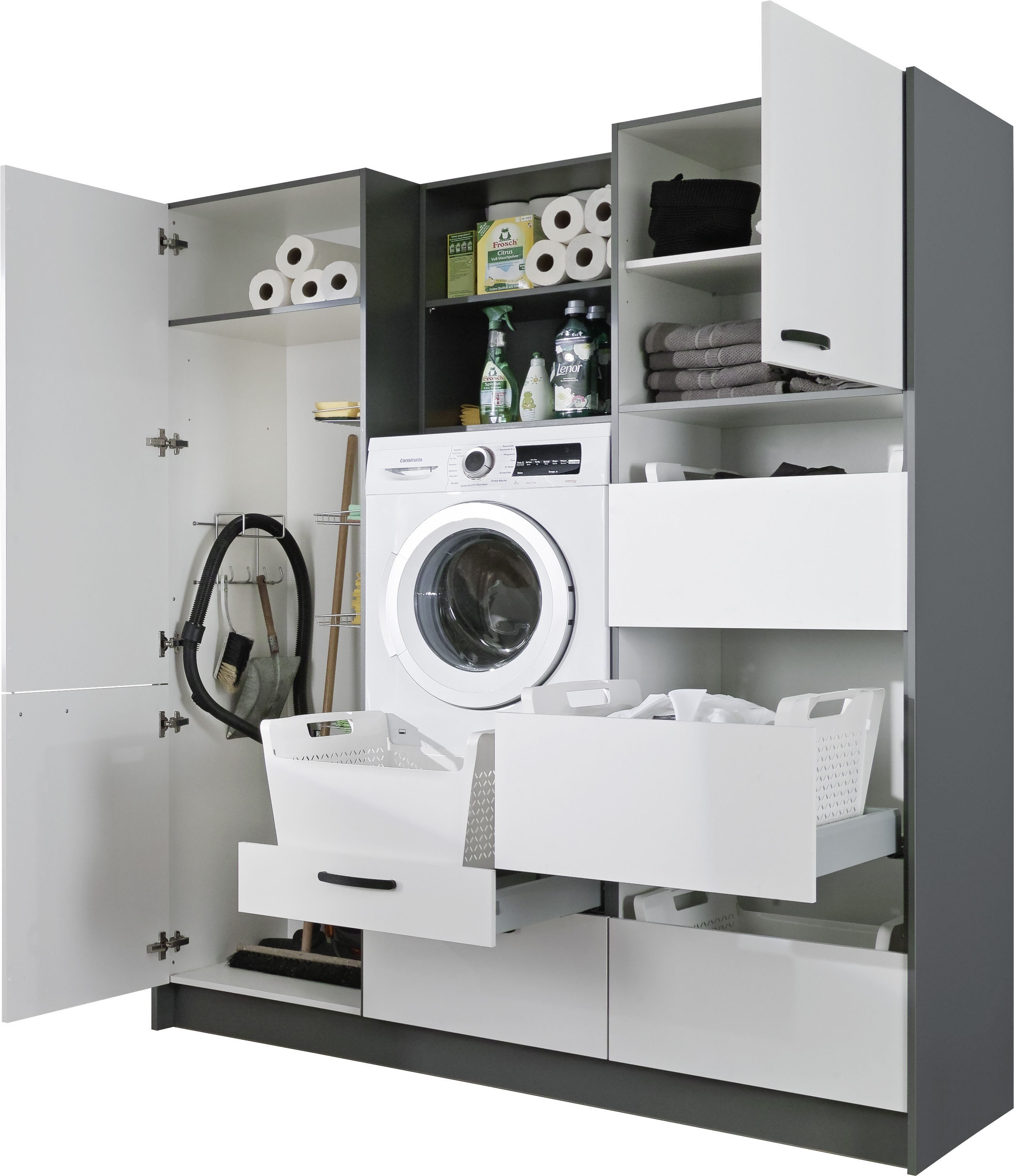 Thumbnail - Express Küchen Schrank-Set "Arta", (7 St.), ohne Geräte, vormontiert, mit Soft-Close-Funktion, Stellbreite 185cm