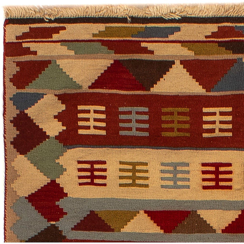 morgenland Wollteppich »Kelim - Oriental - 200 x 127 cm - mehrfarbig«, rechteckig