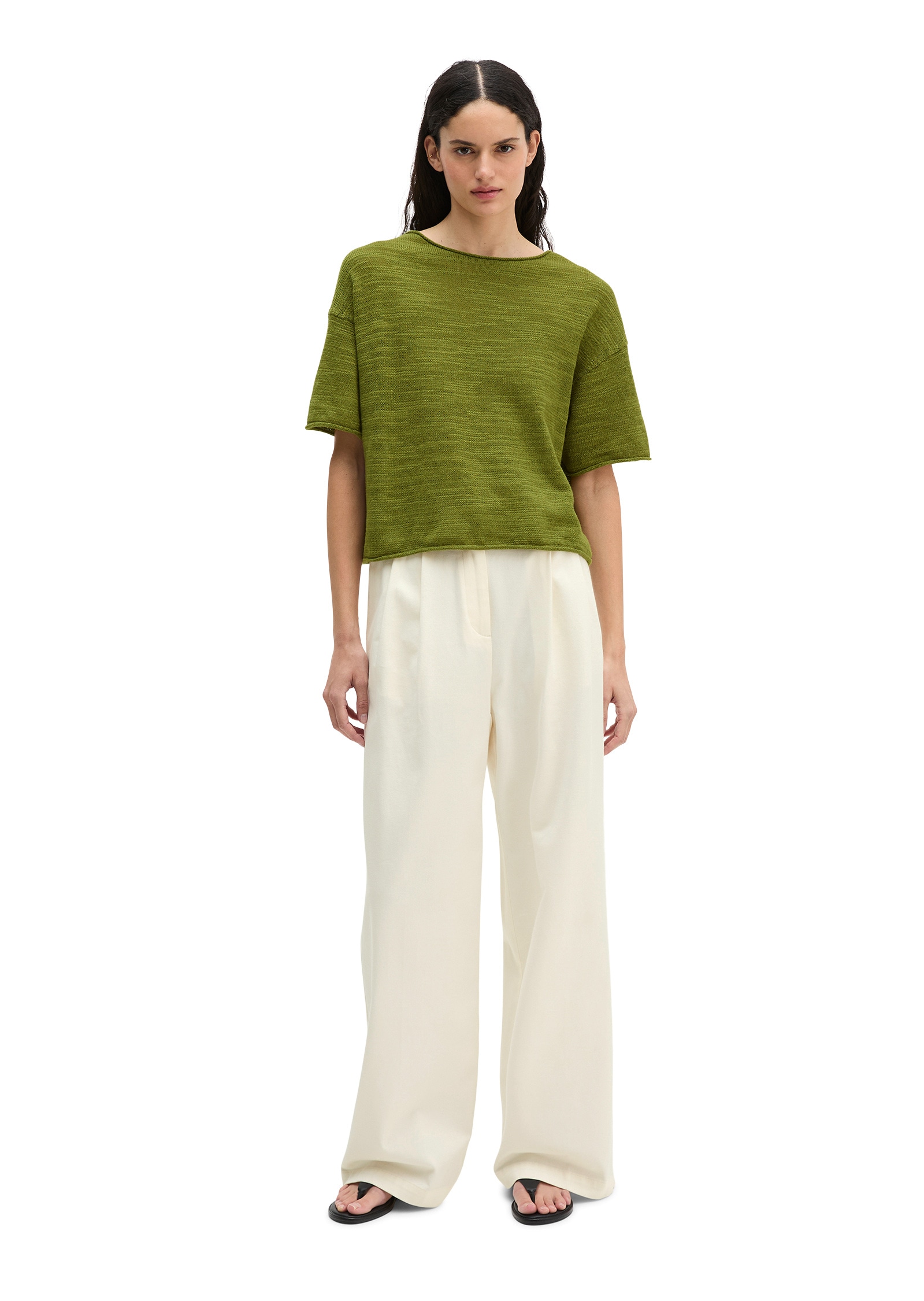 Marc O'Polo Strickpullover »aus Leinen-Baumwolle-Mix«