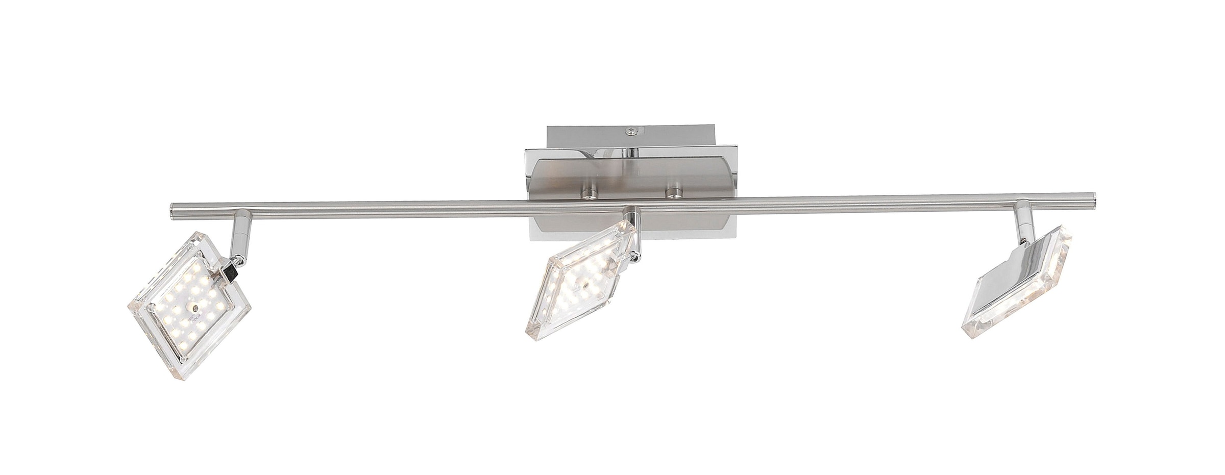 Paul Neuhaus verstellbare BAUR Nickel-Chrom, Deckenleuchte 3 Spots | LED, inkl. »DAAN«, warmweiß, festverbaute flammig-flammig