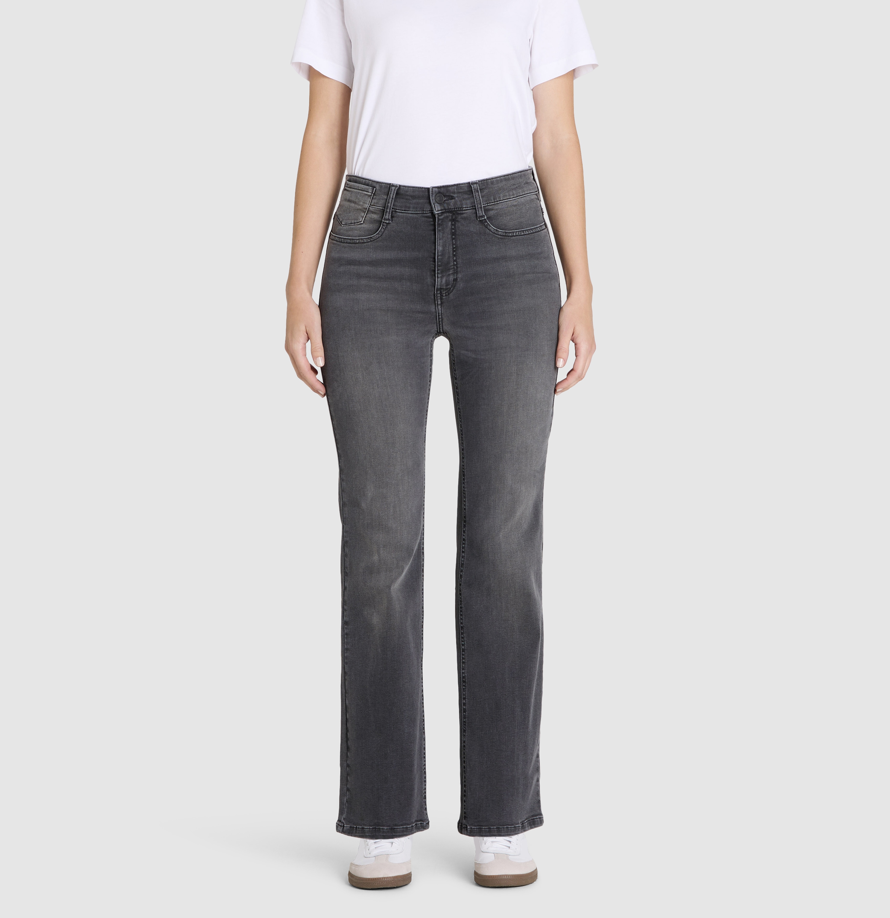MAC Bootcut-Jeans "LAURA" Figurformende Denim-Qualität