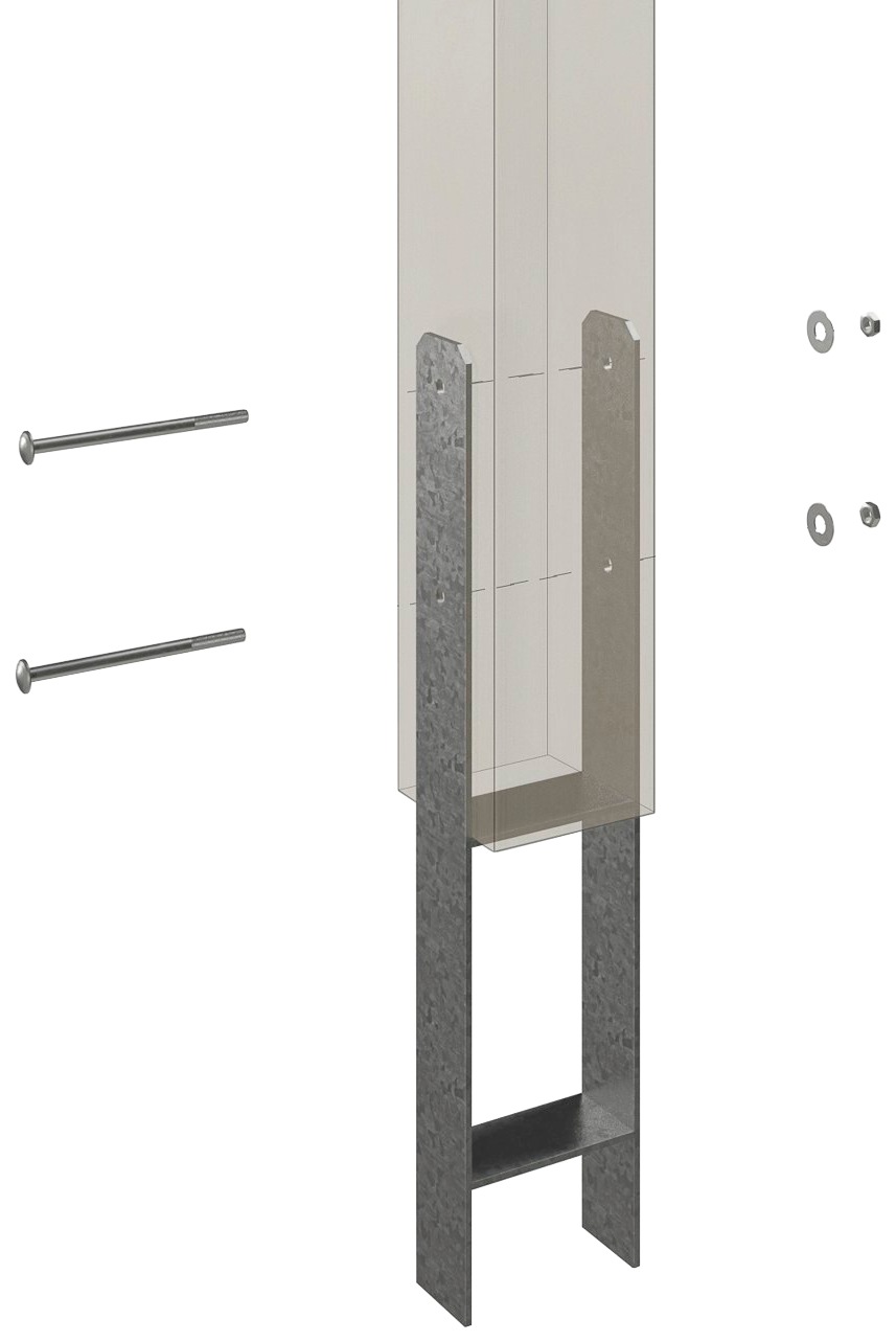 Skanholz Einzelcarport »Grunewald«, Leimholz-Nordisches Fichtenholz, hellbraun, mit Aluminiumdach