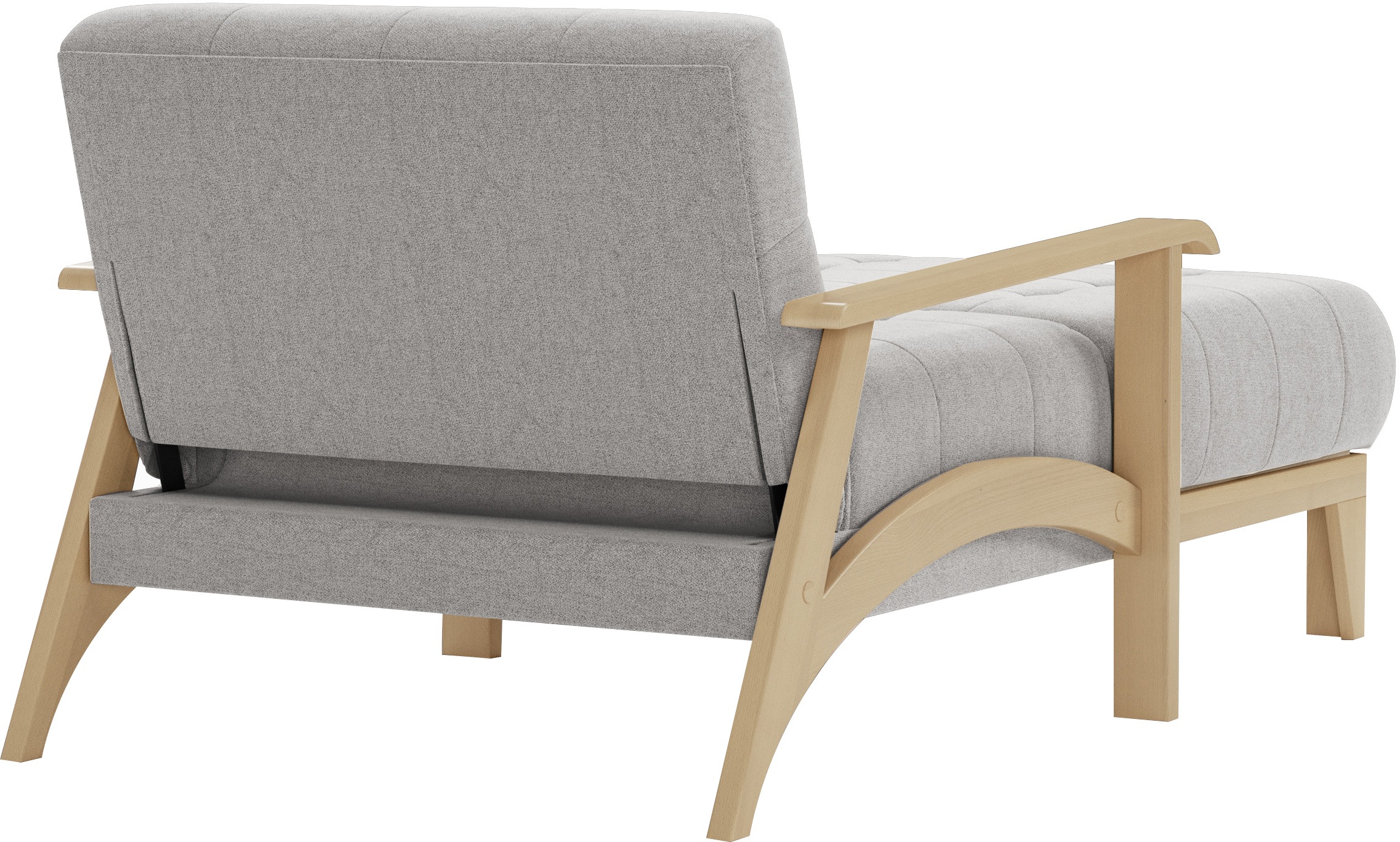 sit&more Recamiere »Billund«, Armlehnen aus Buchenholz in natur, verschiedene Bezüge und Farben