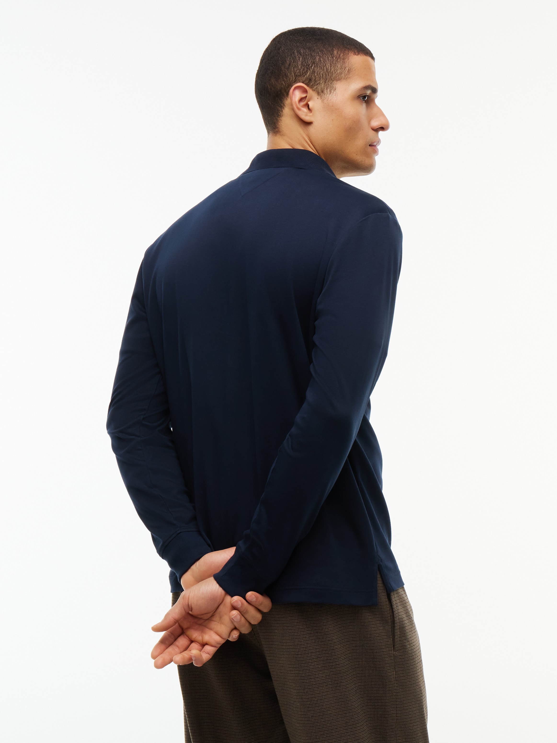 Tommy Hilfiger Langarm-Poloshirt »LIQUID COTTON ZIP REGULAR«