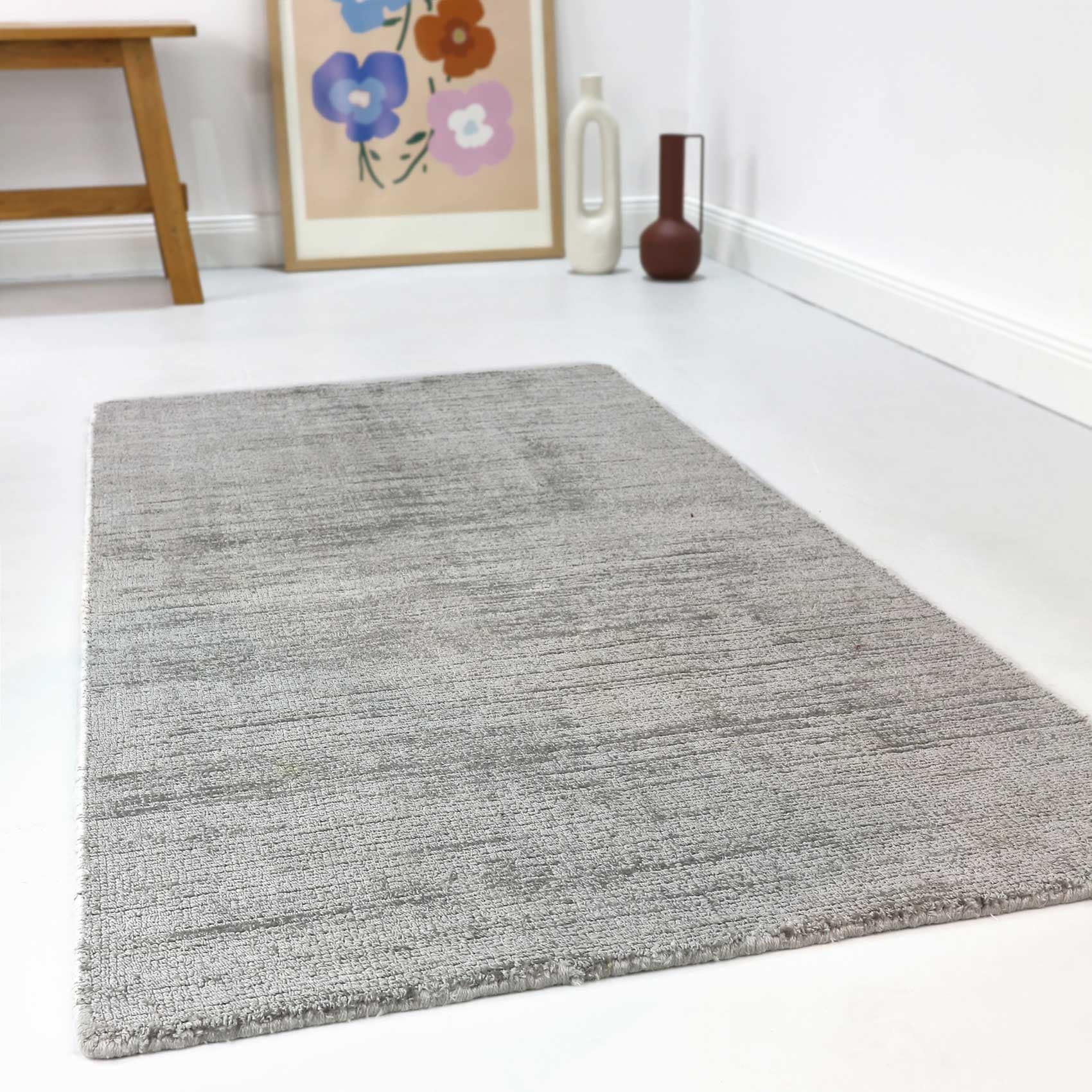 Esprit Teppich »Gil, ESP-39954, auch als Läufer erhältlich«, rechteckig, 8 mm Höhe, handgewebt, seidig glänzend, schimmernde Farbbrillianz, Melangeeffekt