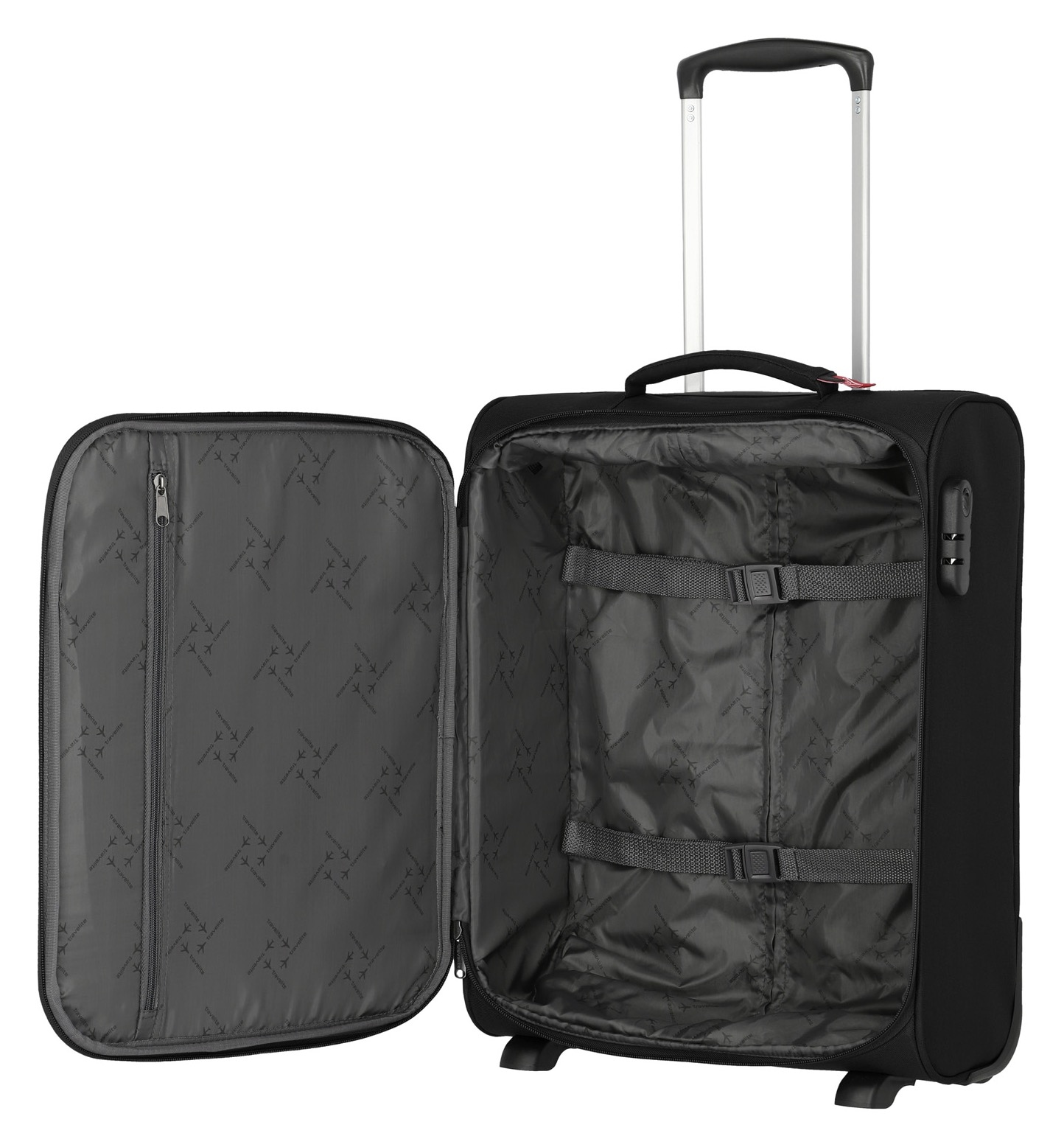 travelite Weichgepäck-Trolley »CABIN Bordtrolley, 52 cm« 39 l 2 Rollen Reisegepäck Handgepäck-Koffer Reisekoffer mit Zahlenschloss