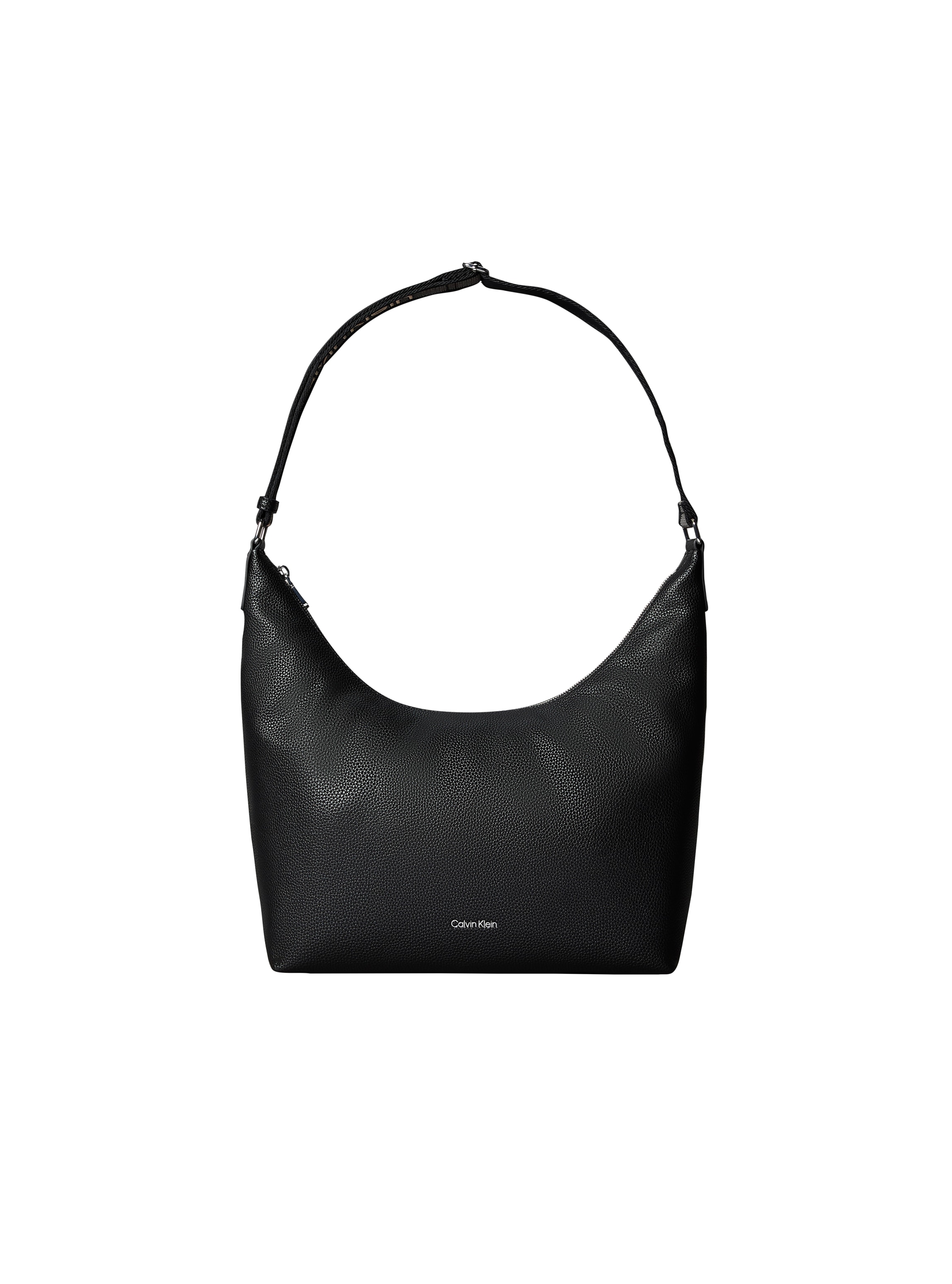 Calvin Klein Schultertasche "WEBBING STRAP MD SHOULDER BAG" Umhängetasche, Beuteltasche, Hobo, Logoschriftzug am Schulterriemen