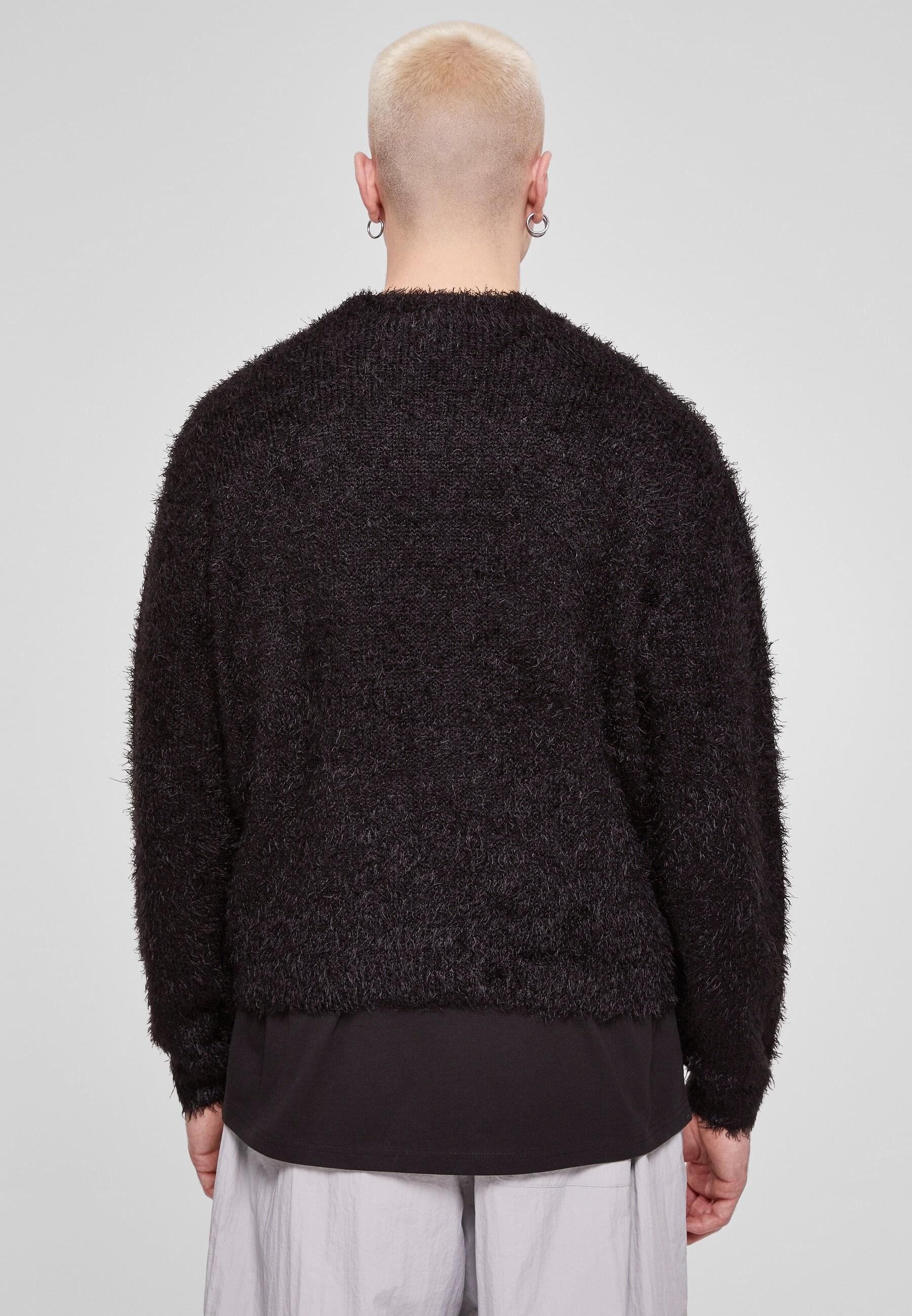 URBAN CLASSICS Rundhalspullover »Urban Classics Herren Feather Sweater«, (1 tlg.)