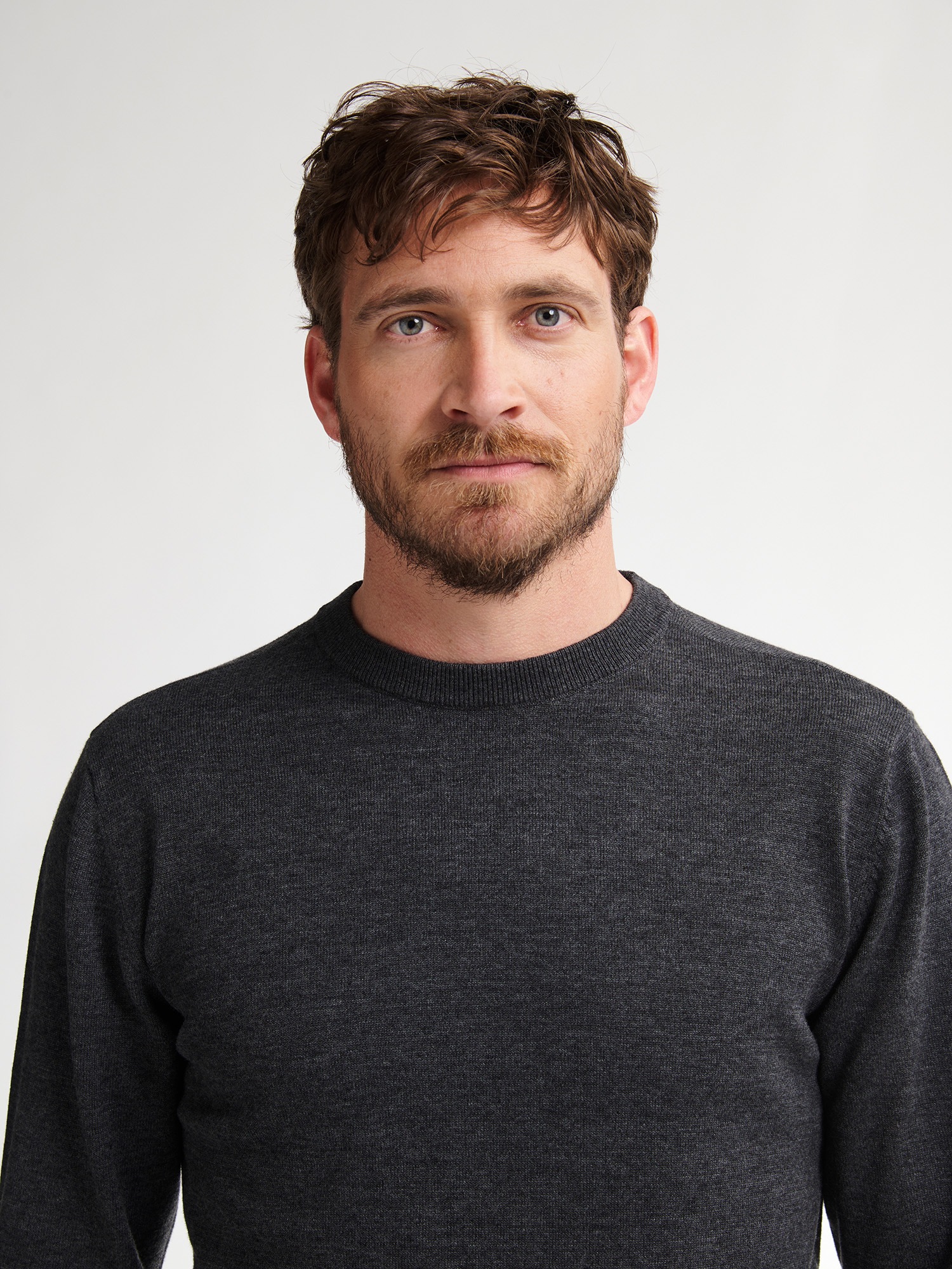 Thumbnail - Petrol Industries Rundhalspullover, Materialmix mit Baumwollanteil